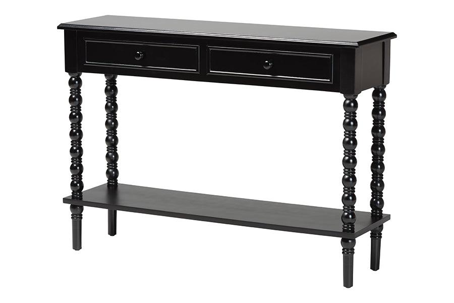 Malinda Classic Wood 2-Drawer Console Table
