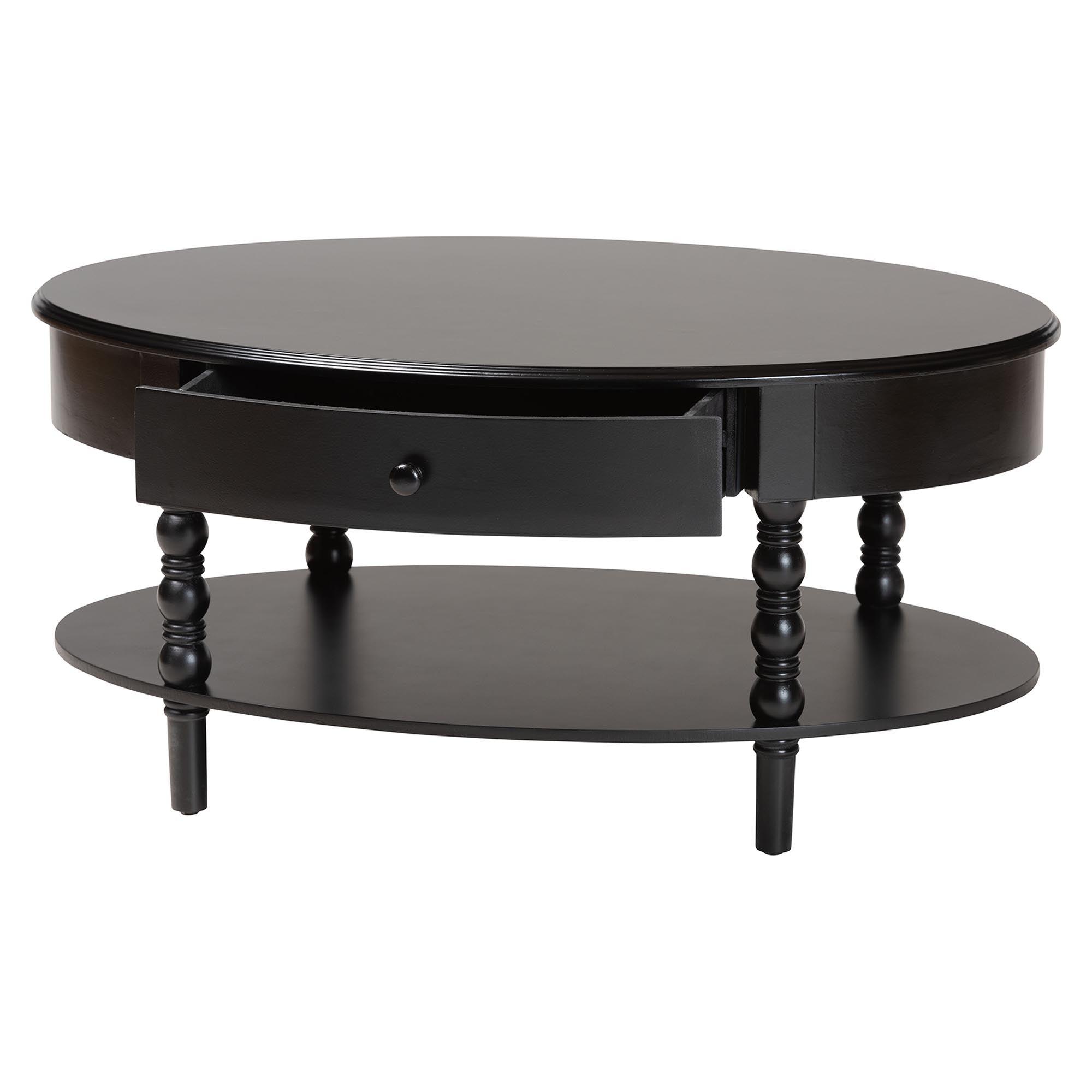Malinda Classic Wood 1-Drawer Coffee Table