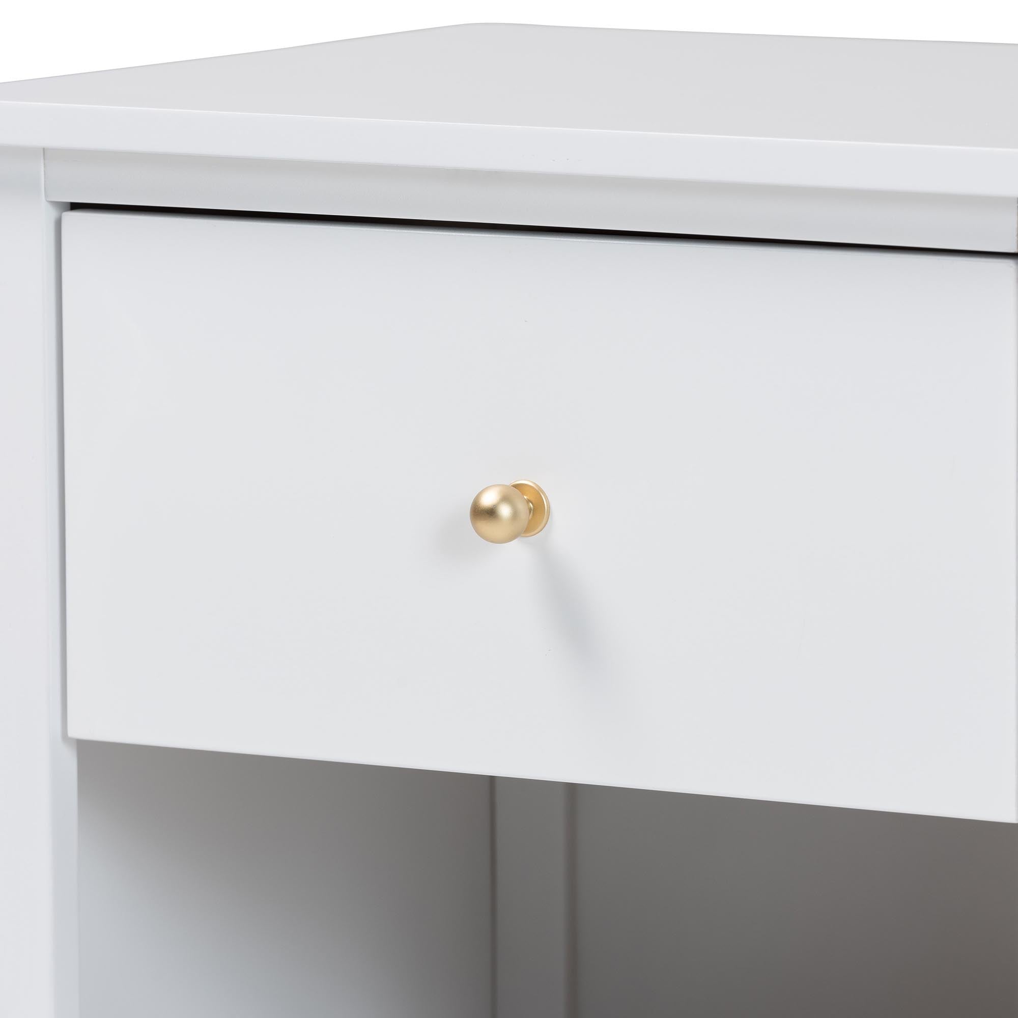 Roni Modern Wood 1-Drawer Nightstand