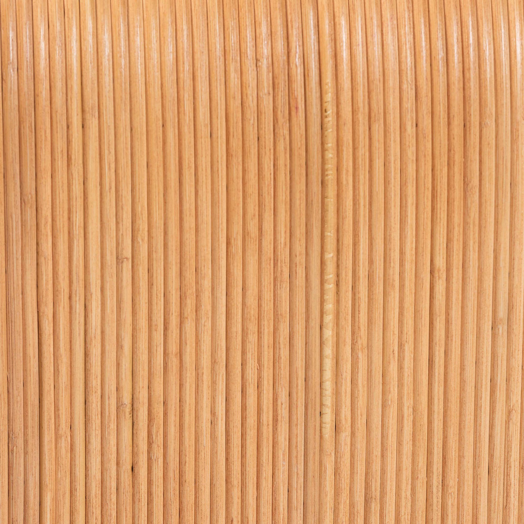 Bali & Pari Guevara Bohemian Light Honey Fluted Rattan Coffee Table
