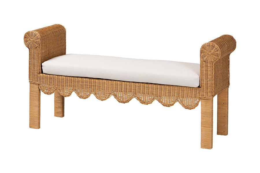 Bali & Pari Reiko Handwoven Rattan Bench