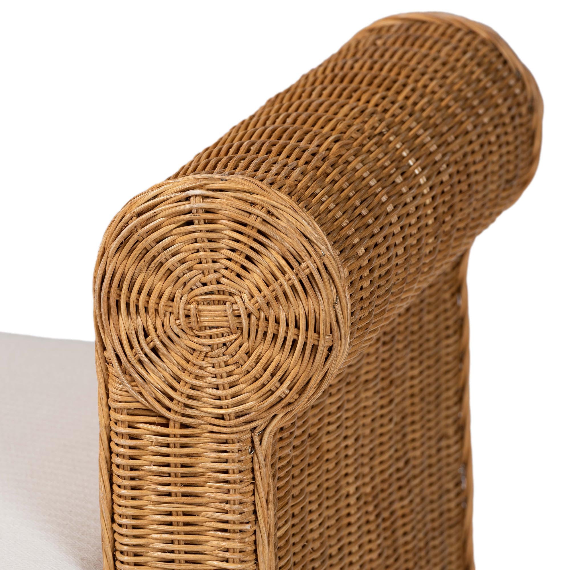 Bali & Pari Reiko Handwoven Rattan Bench