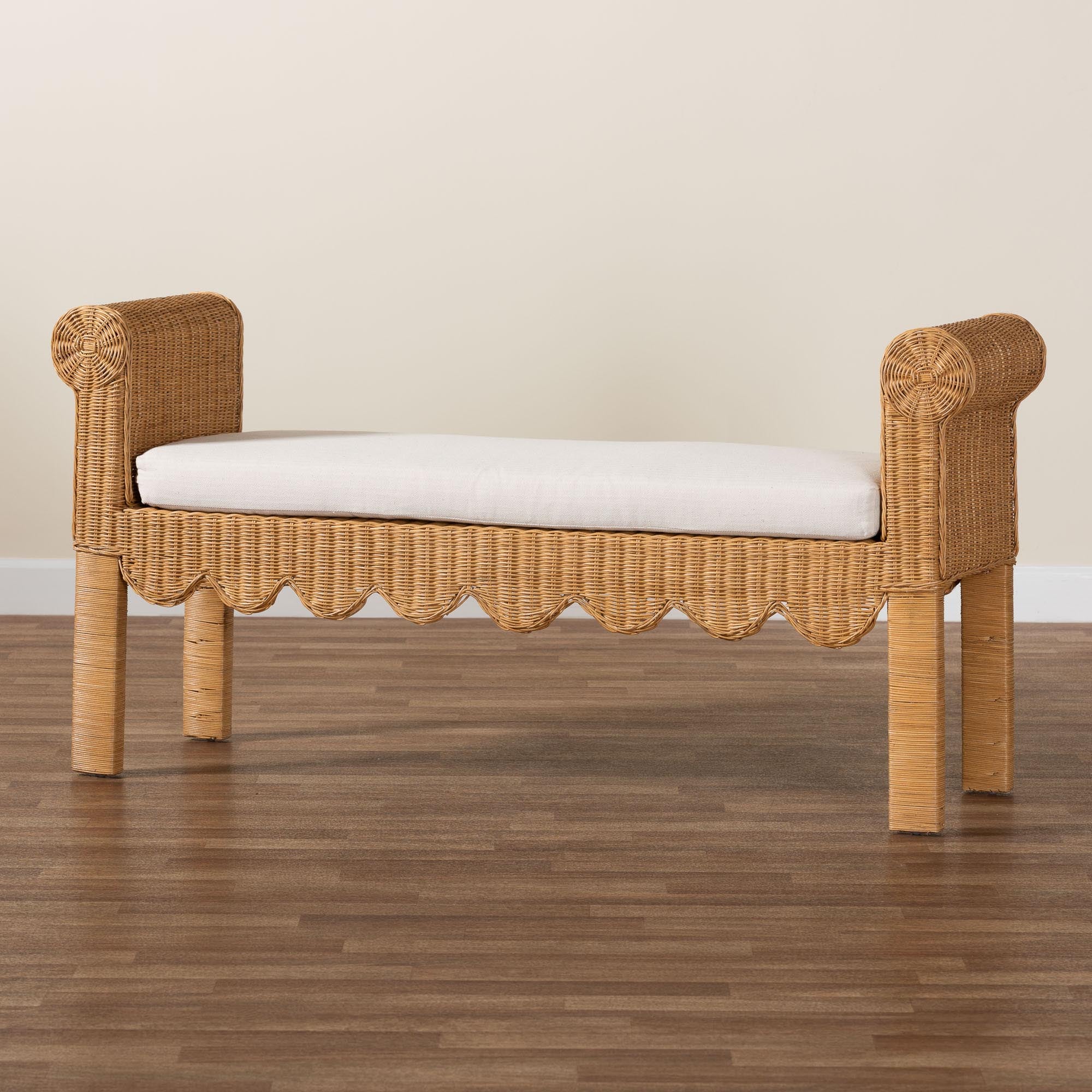 Bali & Pari Reiko Handwoven Rattan Bench