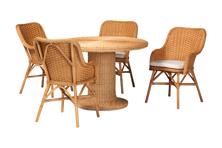 Bali & Pari Wistan 5-Piece Rattan Dining Set