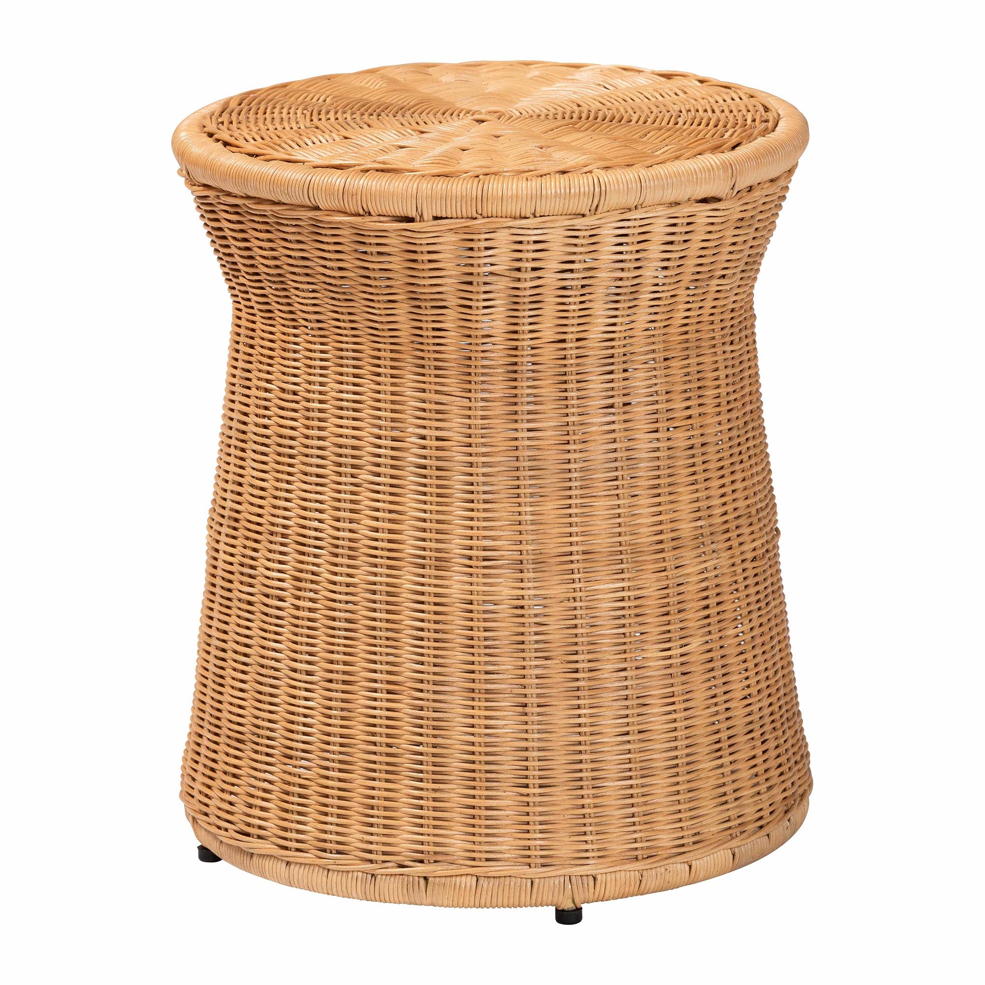 Bali & Pari Caroline Round Rattan End Table