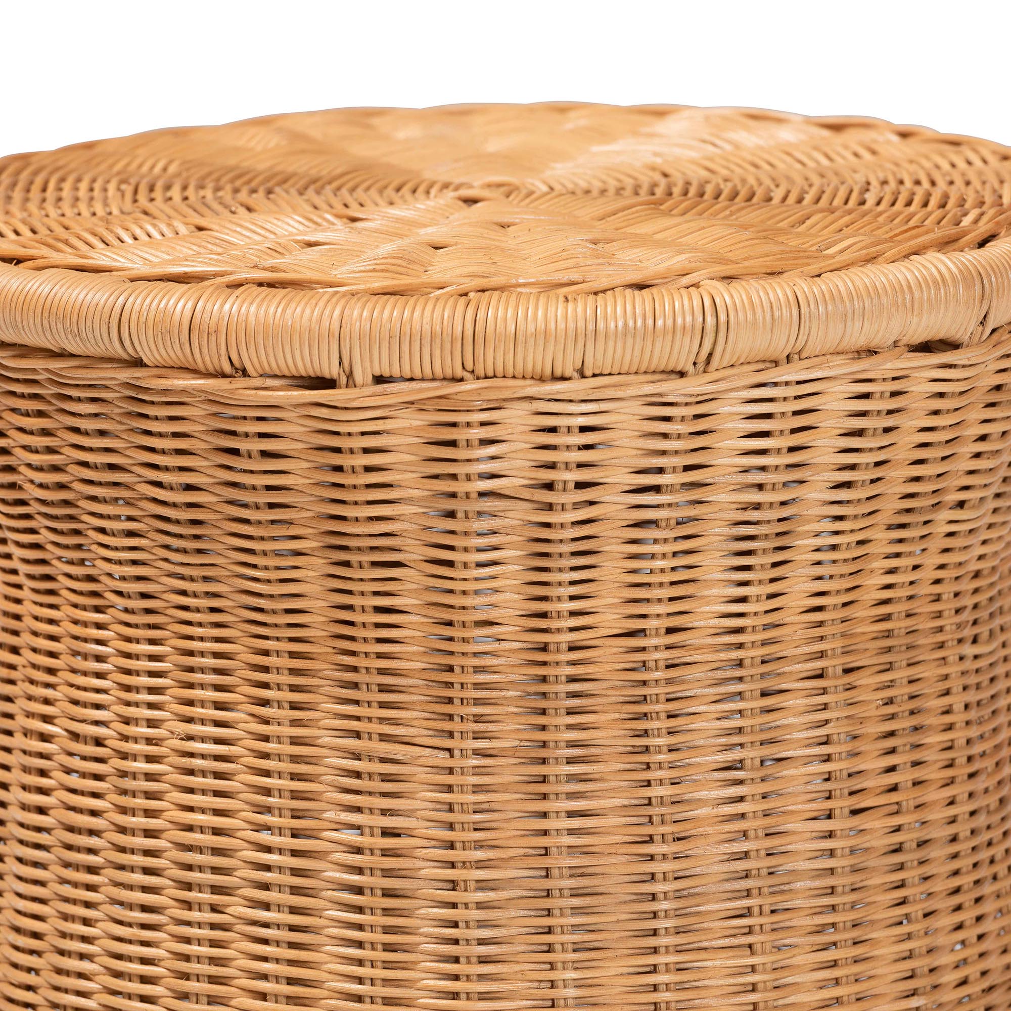 Bali & Pari Caroline Round Rattan End Table