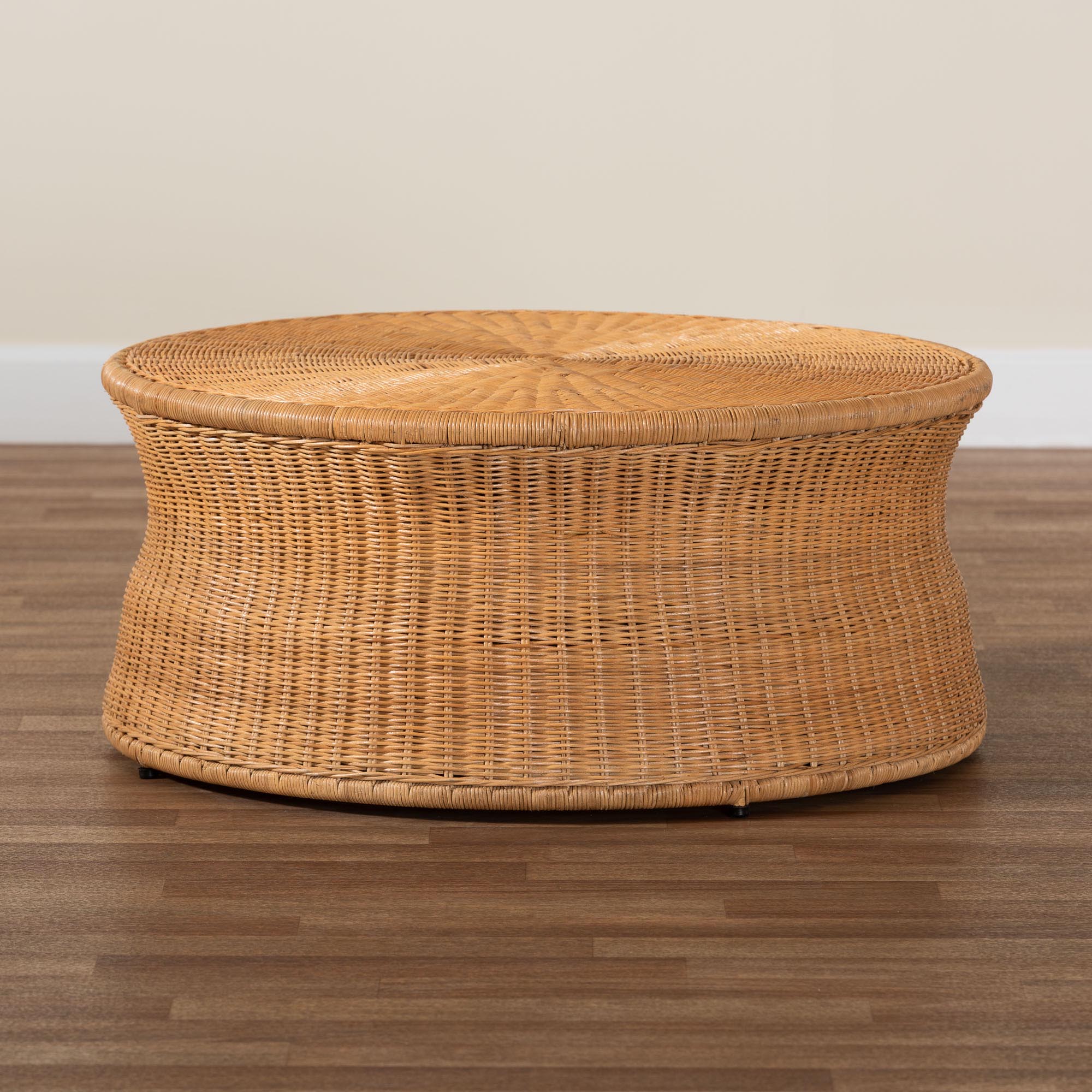 Bali & Pari Caroline Round Rattan Coffee Table