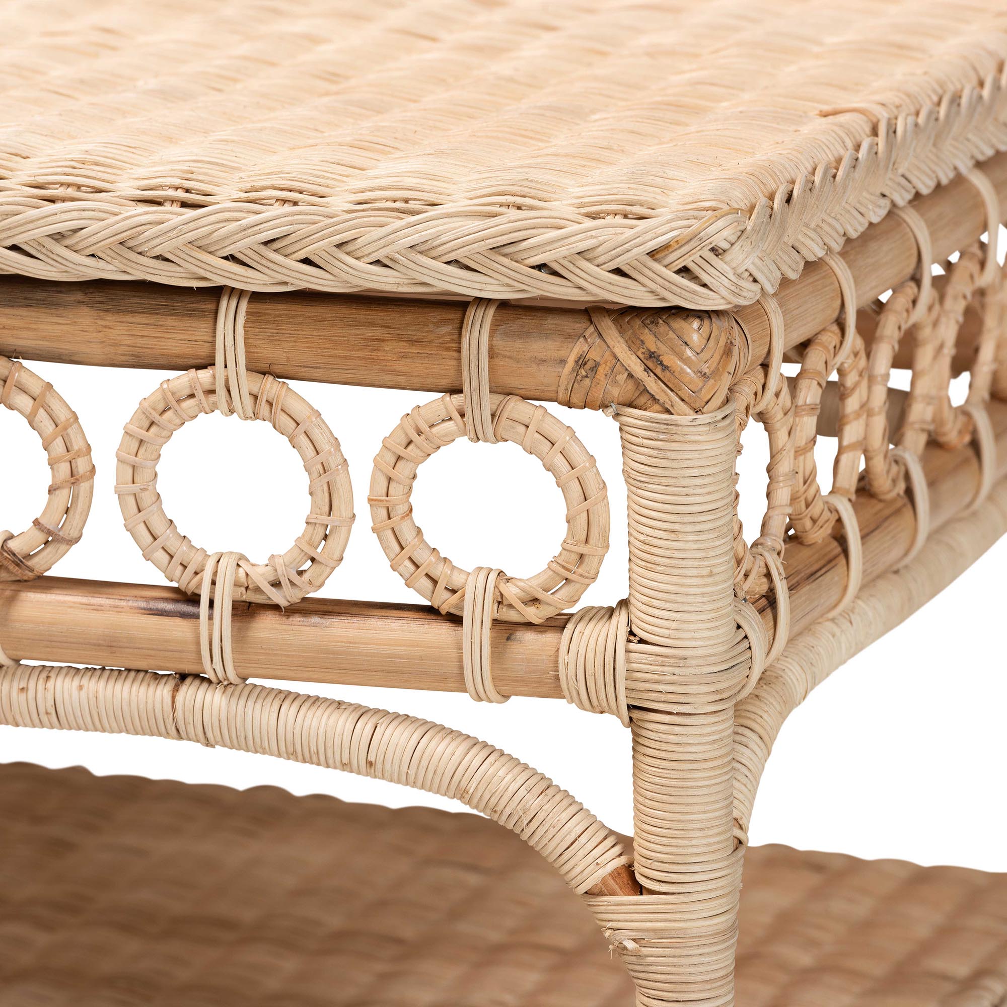 Bali & Pari Oxford Braided Rattan Coffee Table