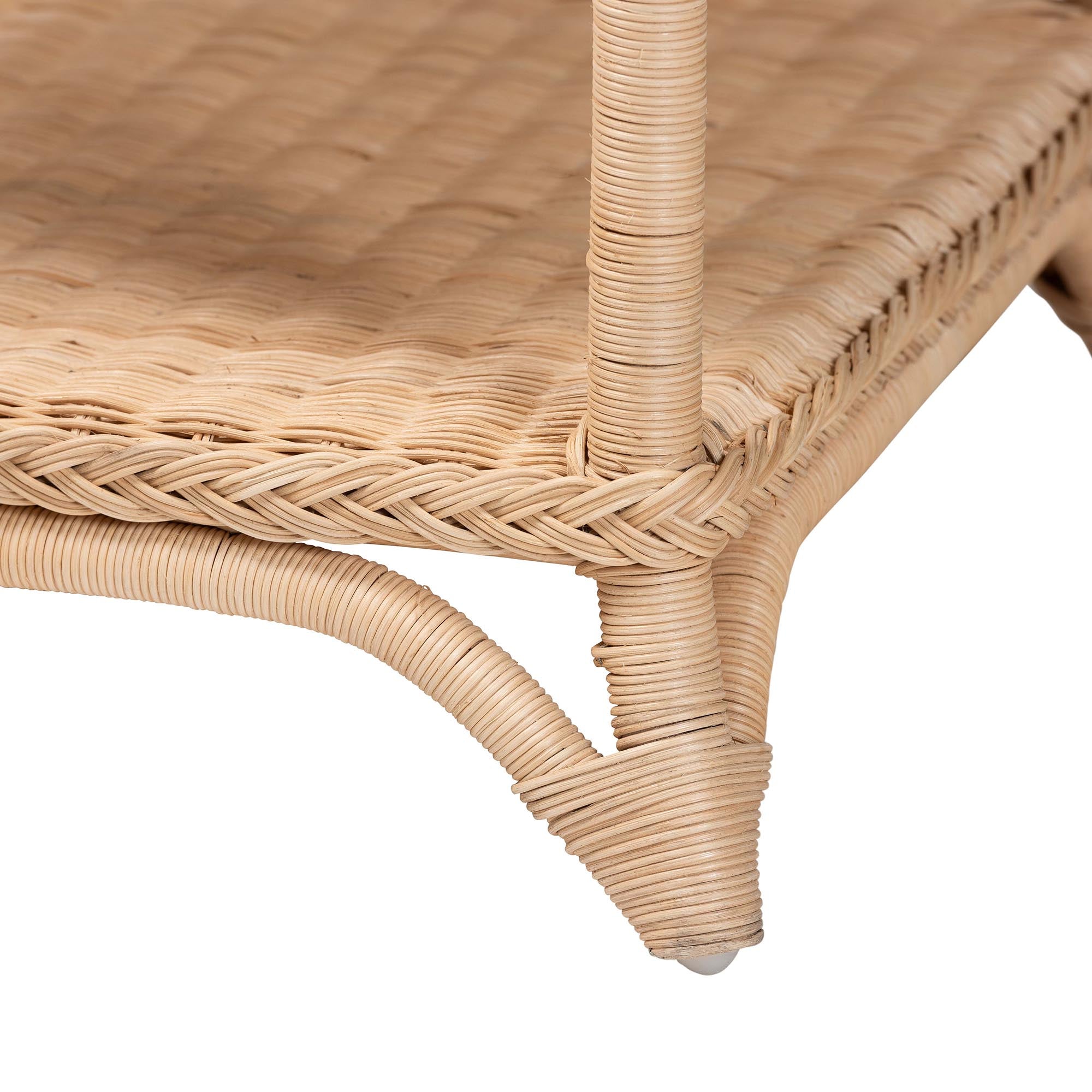 Bali & Pari Oxford Braided Rattan End Table