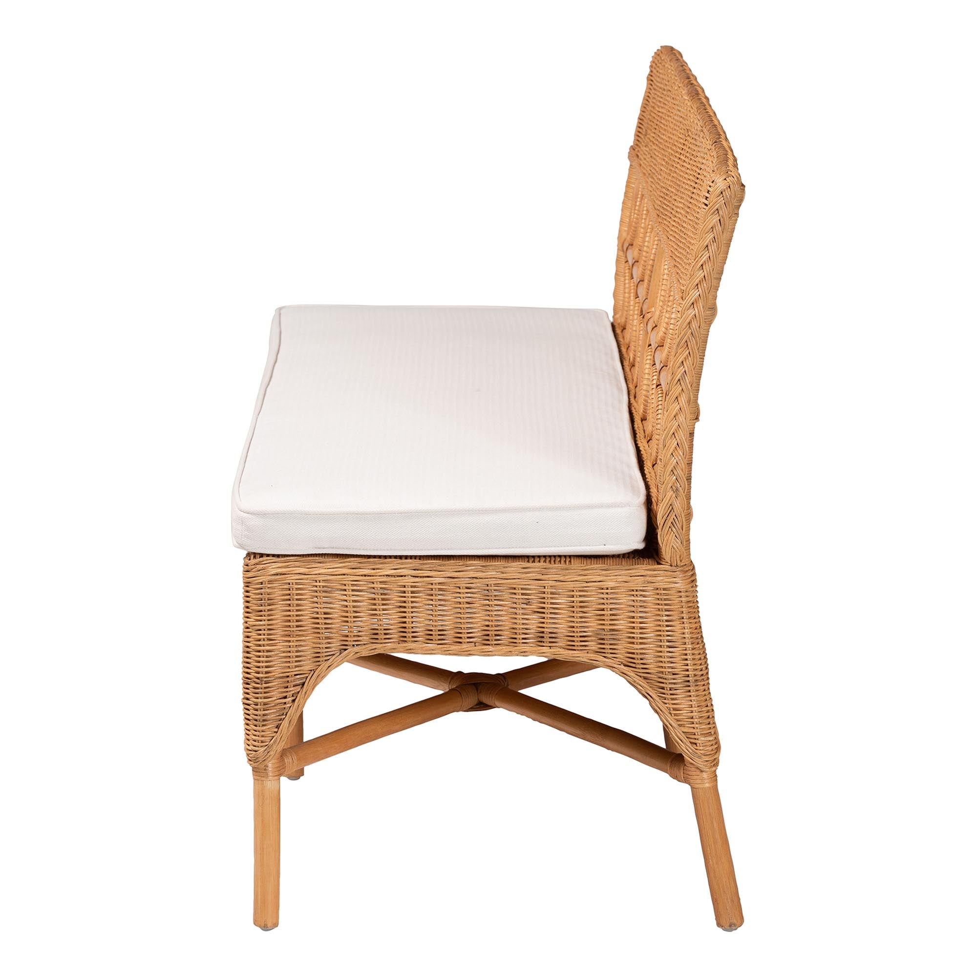 Bali & Pari Oxford Bohemian Light Honey Rattan Dining Bench
