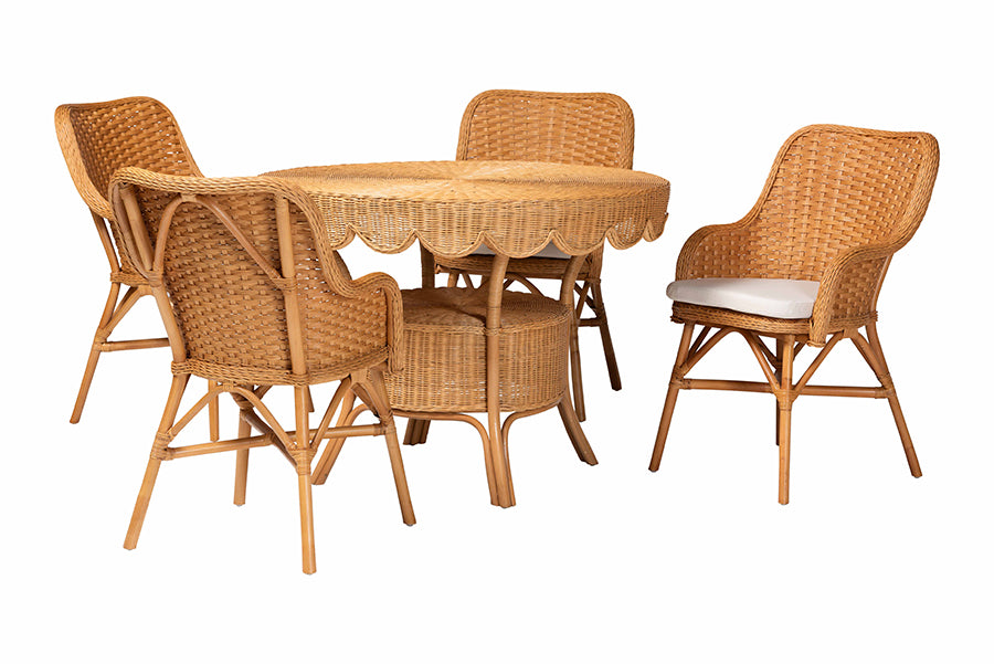 Bali & Pari Tucson 5-Piece Rattan Dining Set