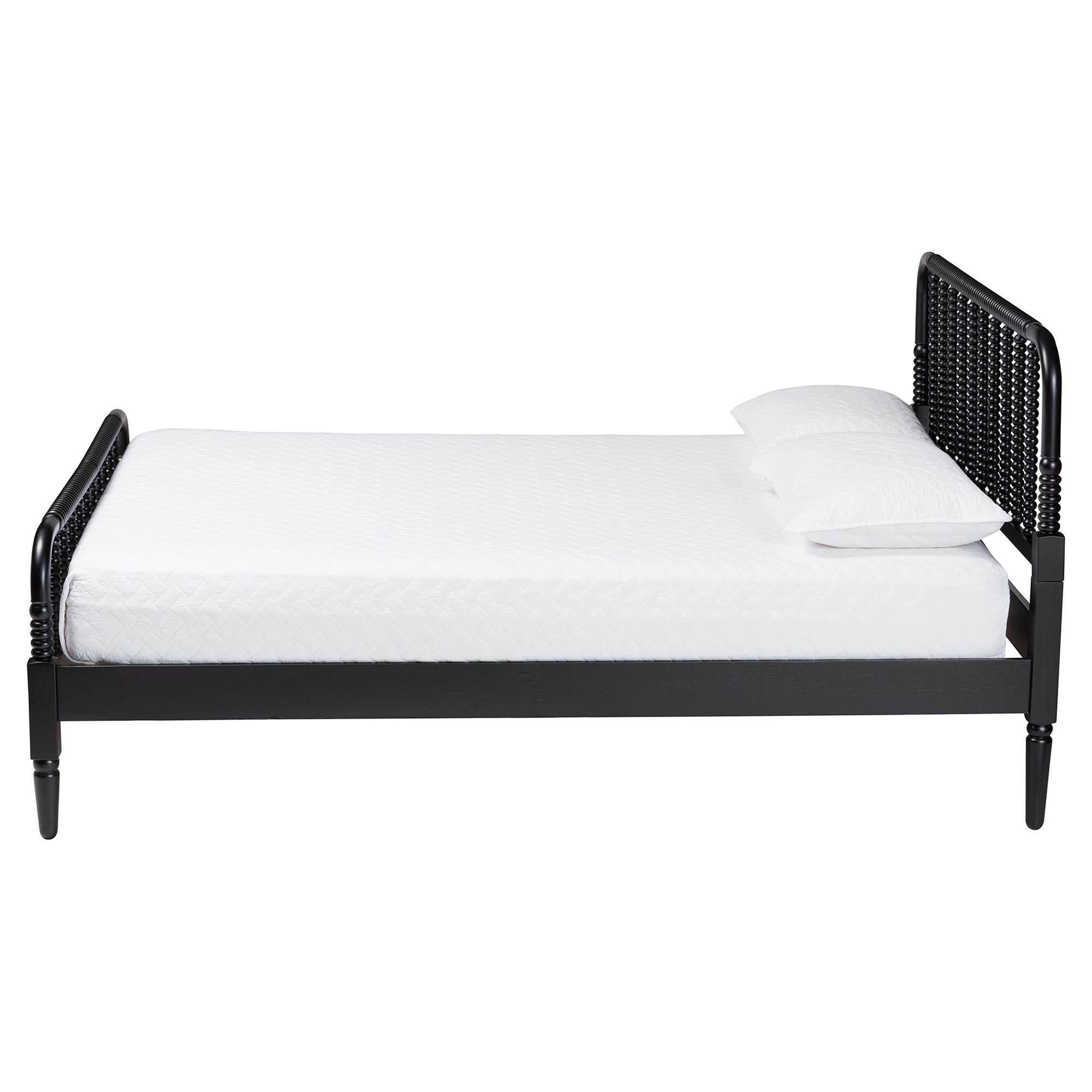 Braith Farmhouse Spindle Wood Platform Bed