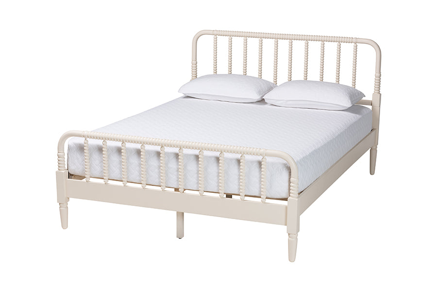 Braith Farmhouse Spindle Wood Platform Bed