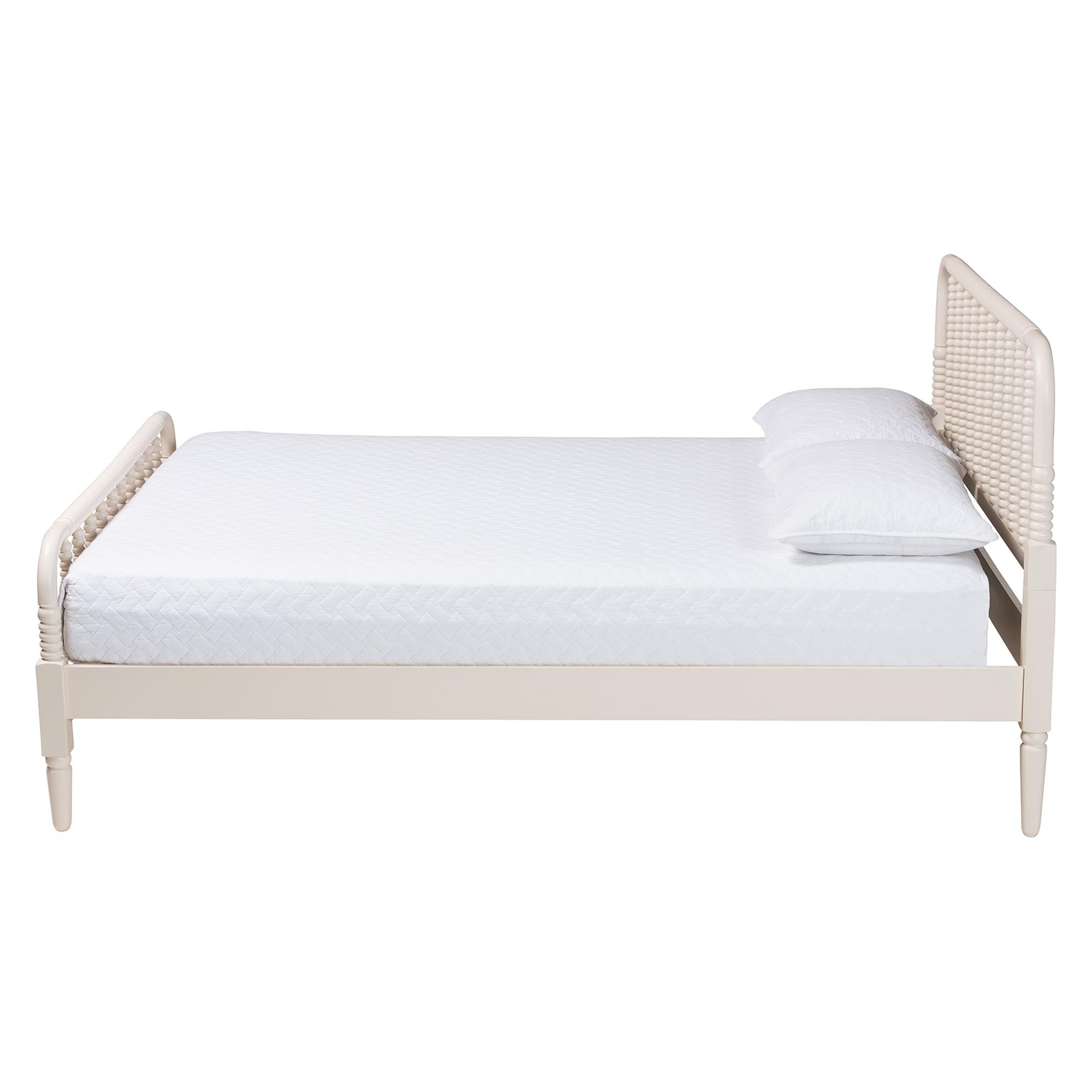 Braith Farmhouse Spindle Wood Platform Bed