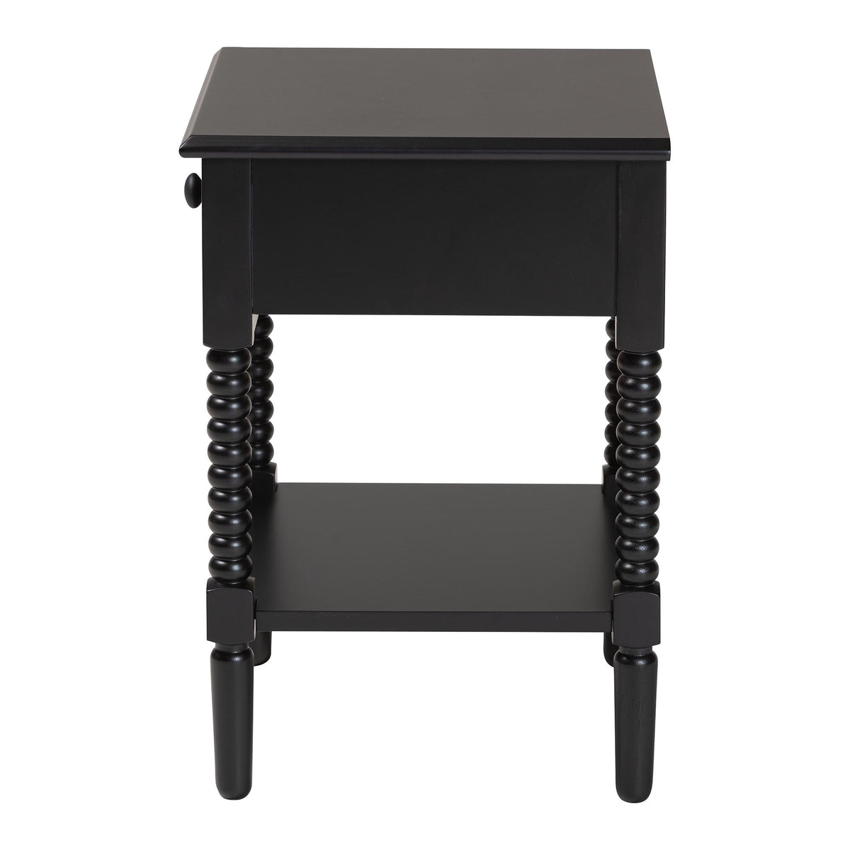Braith Farmhouse Spindle Wood 1-Drawer Nightstand