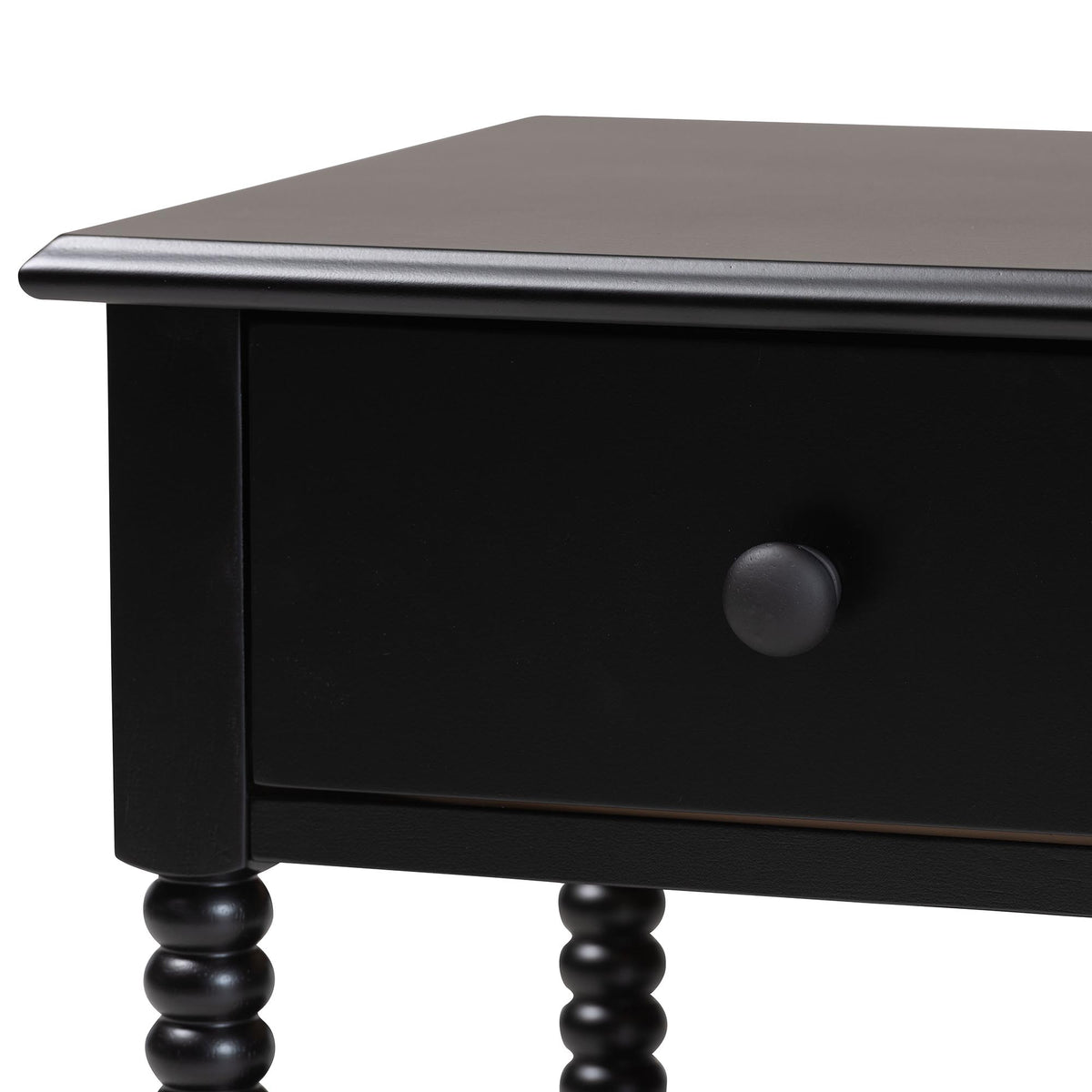 Braith Farmhouse Spindle Wood 1-Drawer Nightstand
