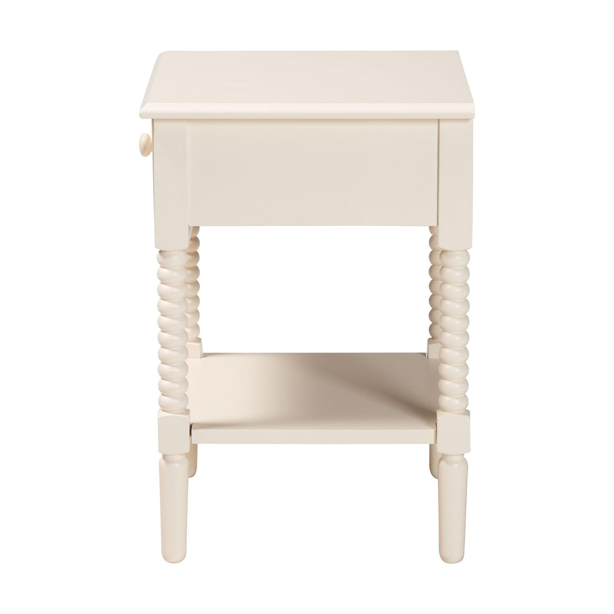 Braith Farmhouse Spindle Wood 1-Drawer Nightstand