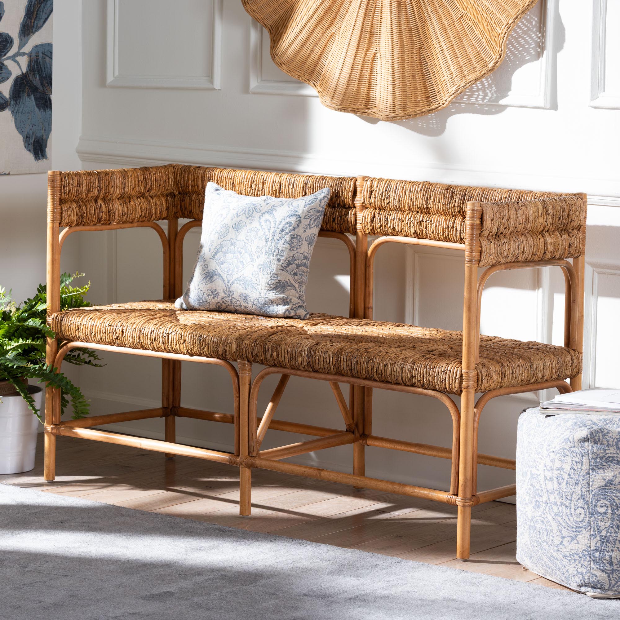 Bali & Pari Adisa Rattan Bench