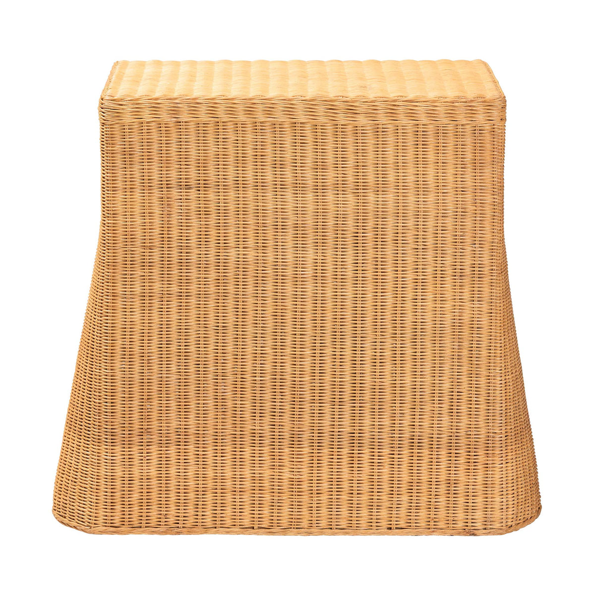 Bali & Pari Chica Scalloped Rattan Console Table