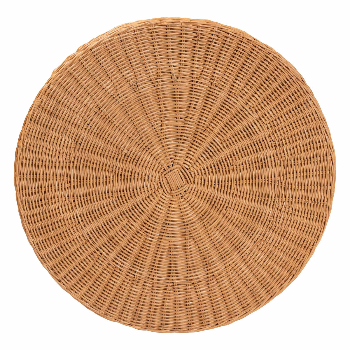 Bali & Pari Dayo Scalloped Rattan Console Table