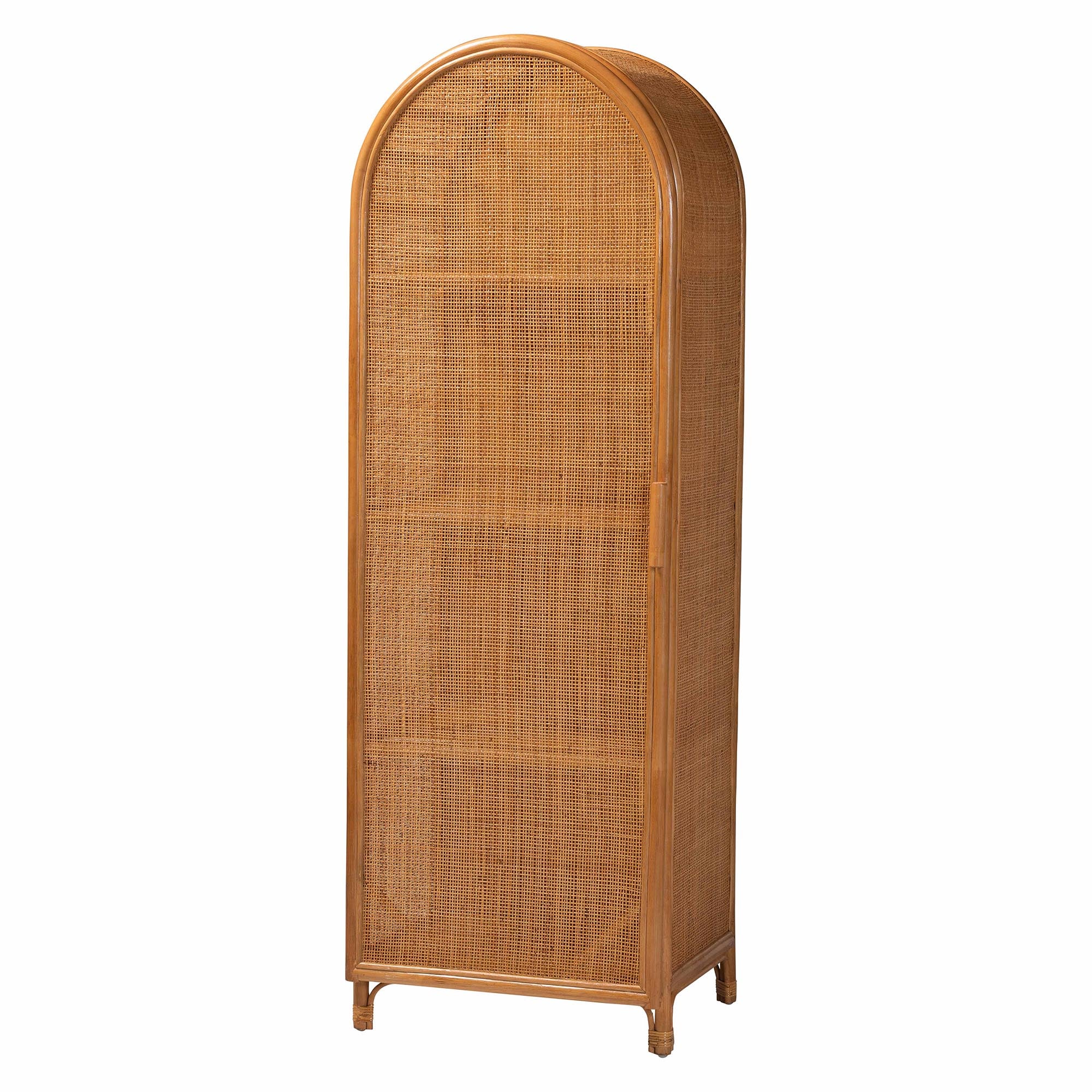 Bali & Pari Paloma Arched Rattan Accent Cabinet