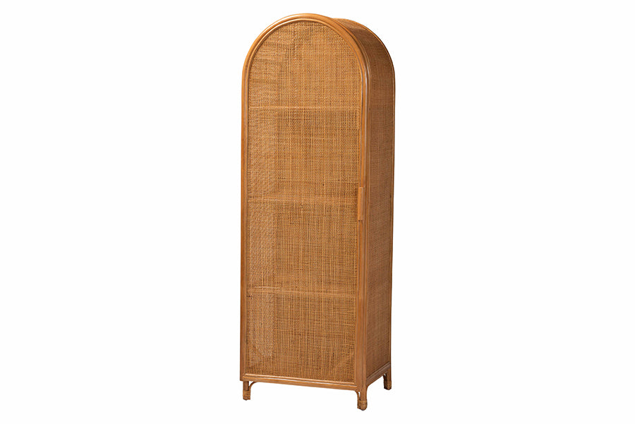 Bali & Pari Paloma Arched Rattan Accent Cabinet