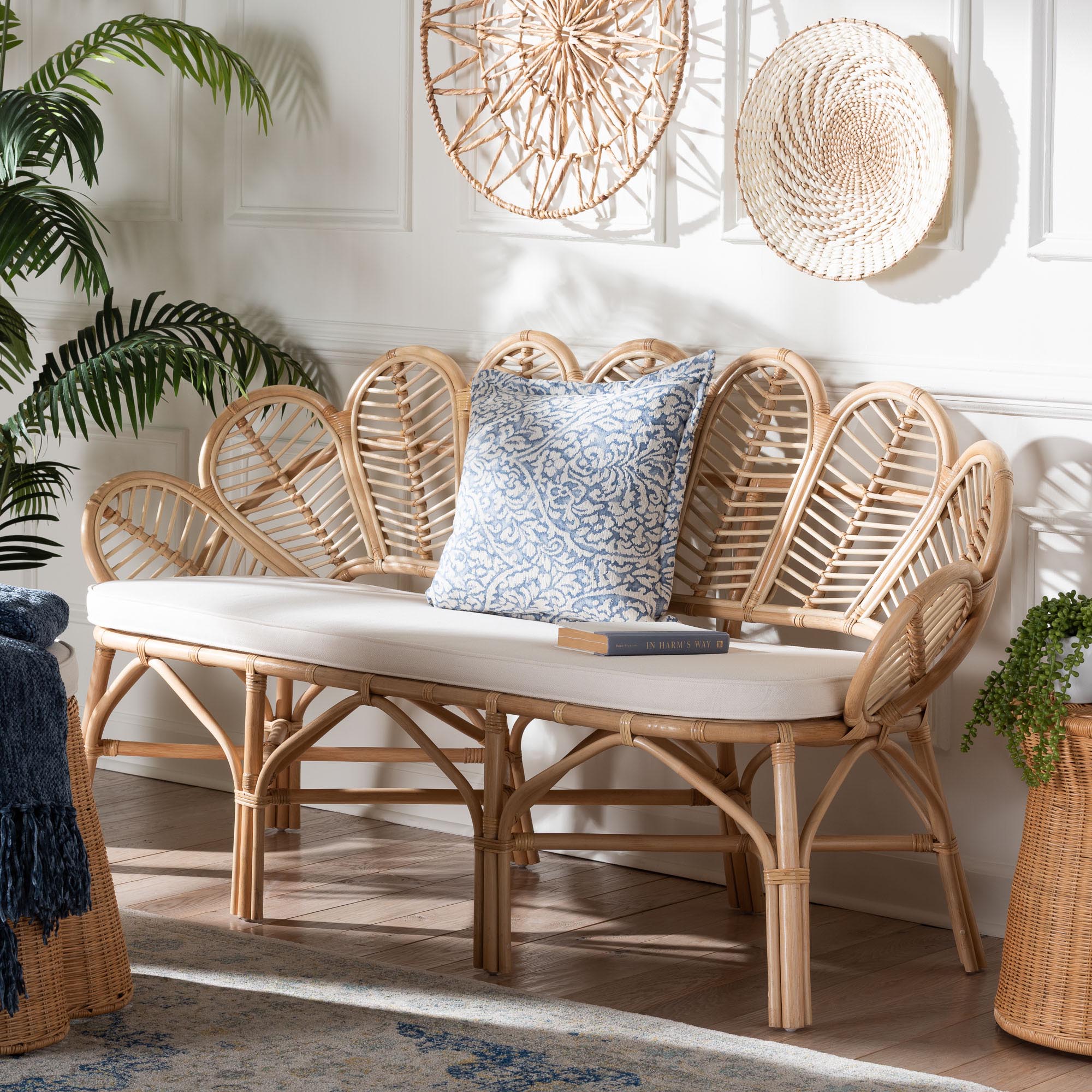 Bali & Pari Eliava Rattan Accent Bench