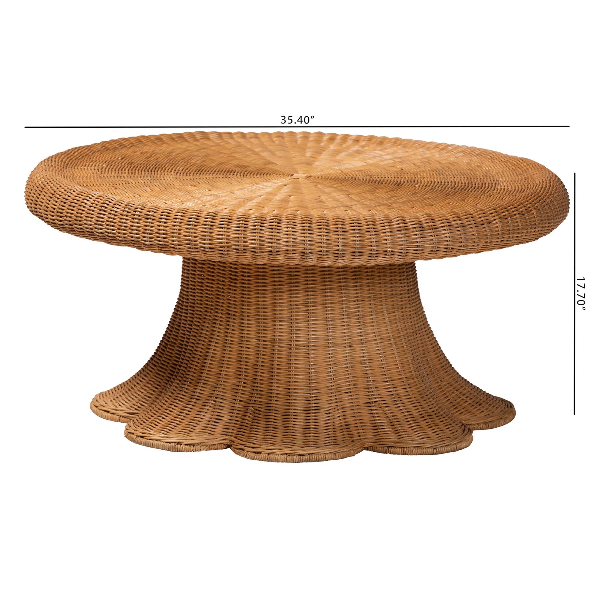Bali & Pari Avalon Rattan Round Coffee Table