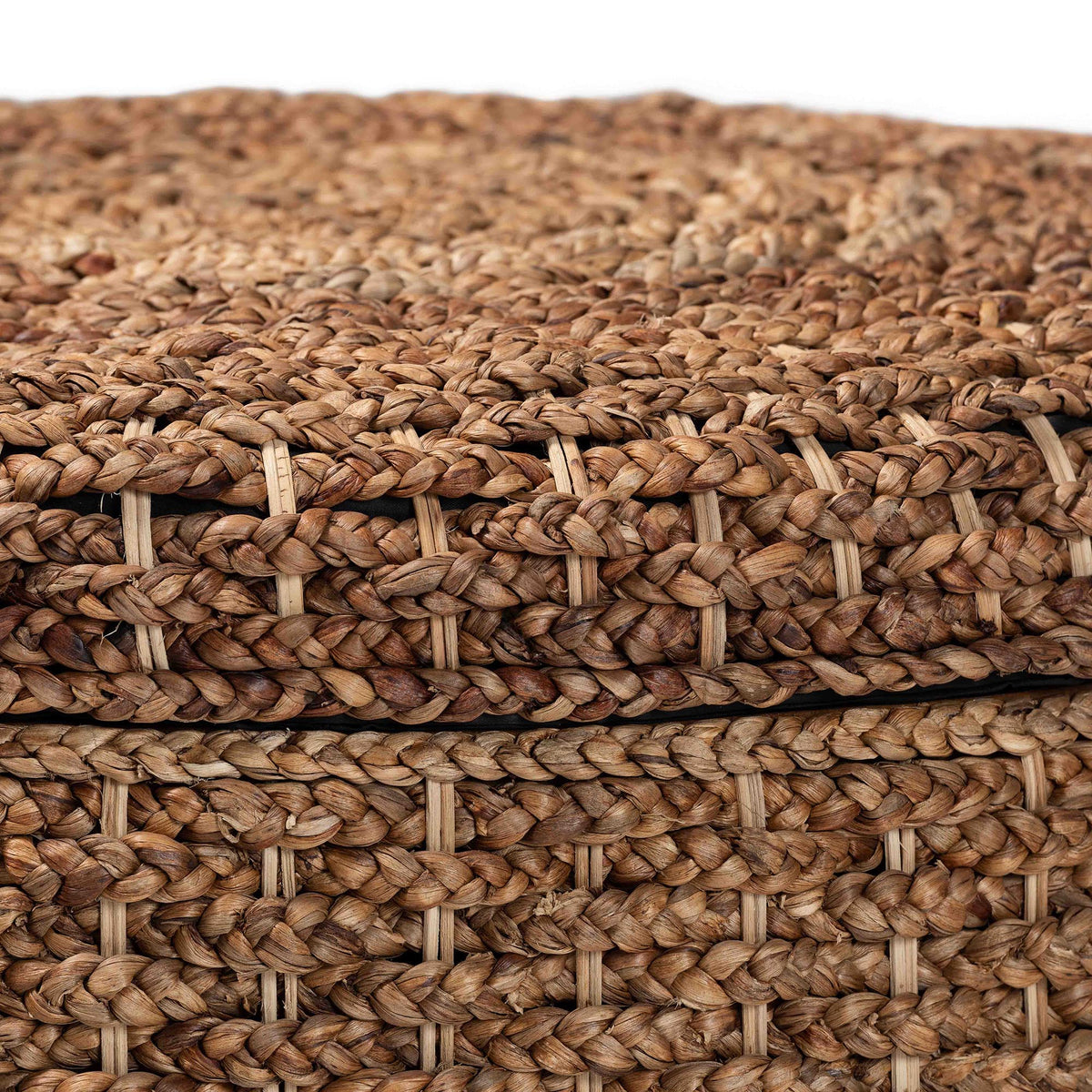 Bali & Pari Bailey Handwoven Seagrass Storage Ottoman