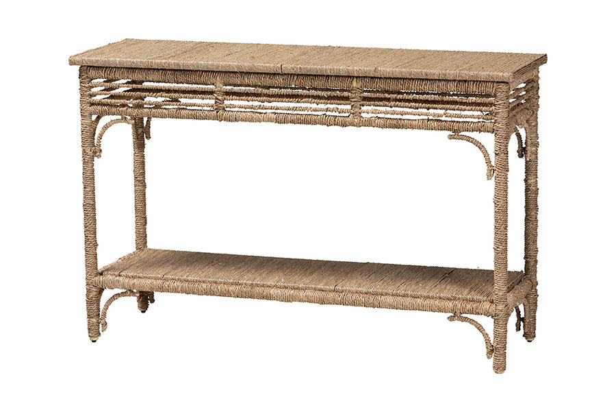 Bali & Pari Ganit Handwoven Seagrass Console Table