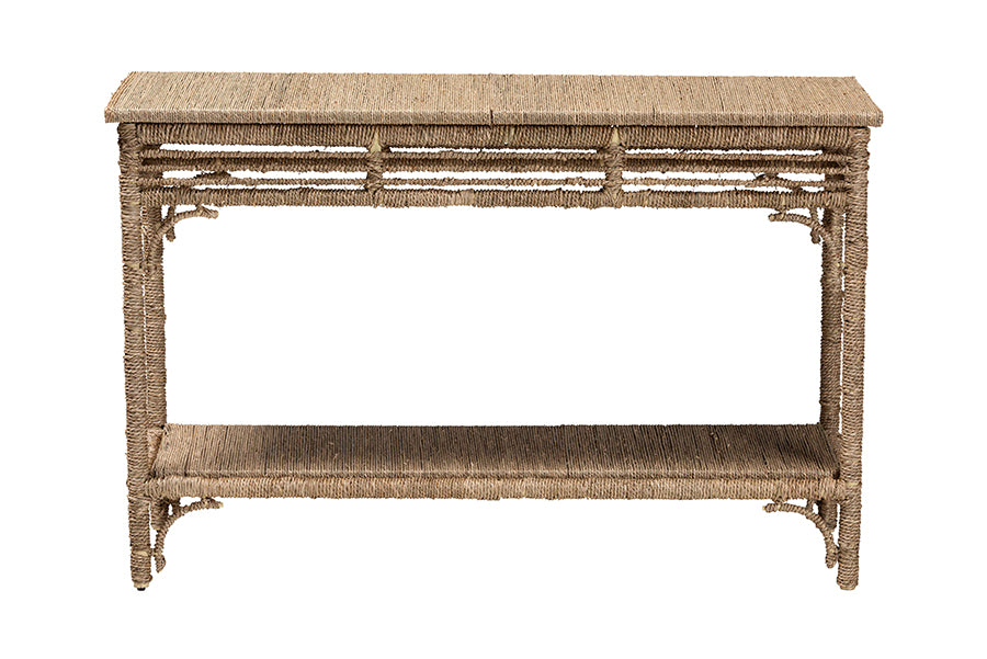 Bali & Pari Ganit Handwoven Seagrass Console Table