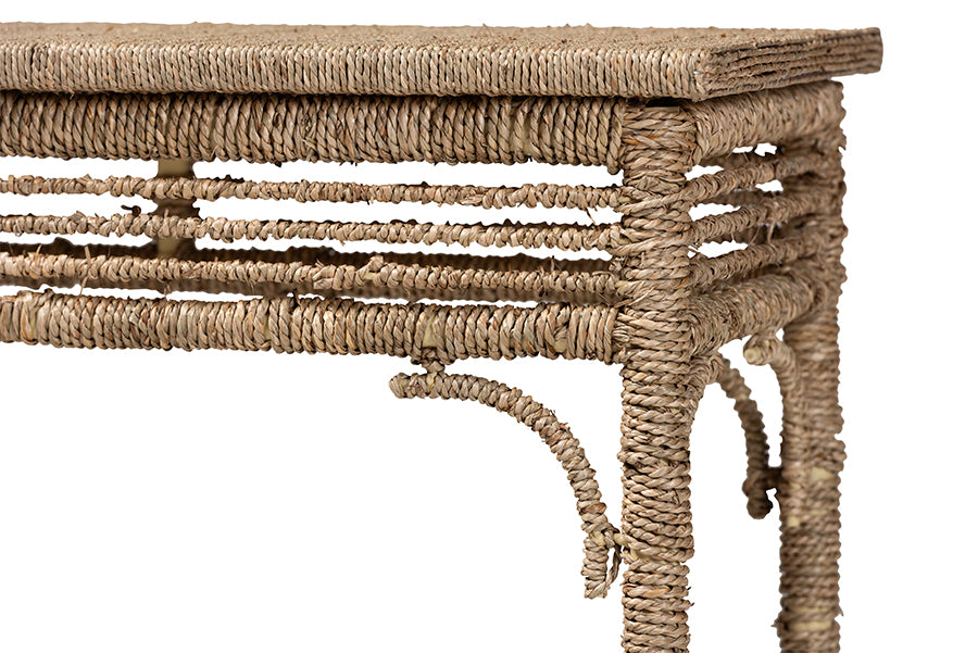 Bali & Pari Ganit Handwoven Seagrass Console Table