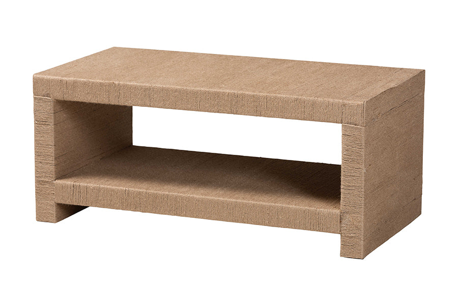 Bali & Pari Adaya Handwoven Jute Coffee Table