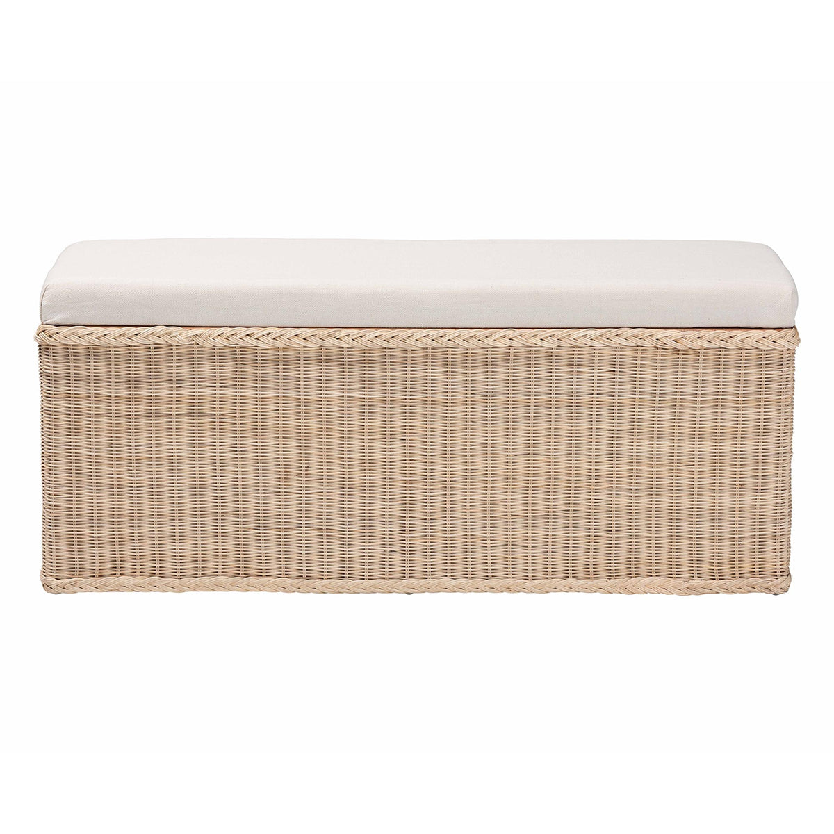 Bali & Pari Barid Braided Rattan Storage Bench