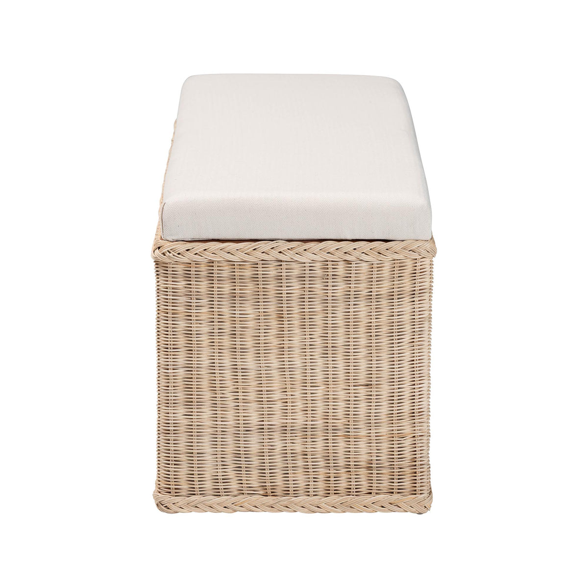 Bali & Pari Barid Braided Rattan Storage Bench
