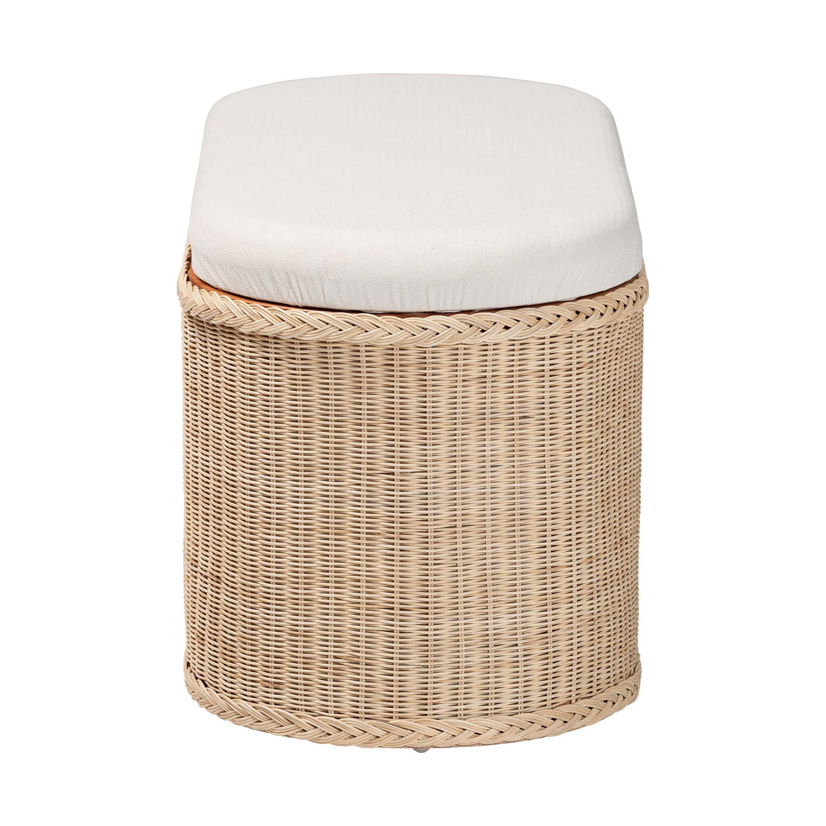 Bali & Pari Barid Braided Rattan Storage Bench