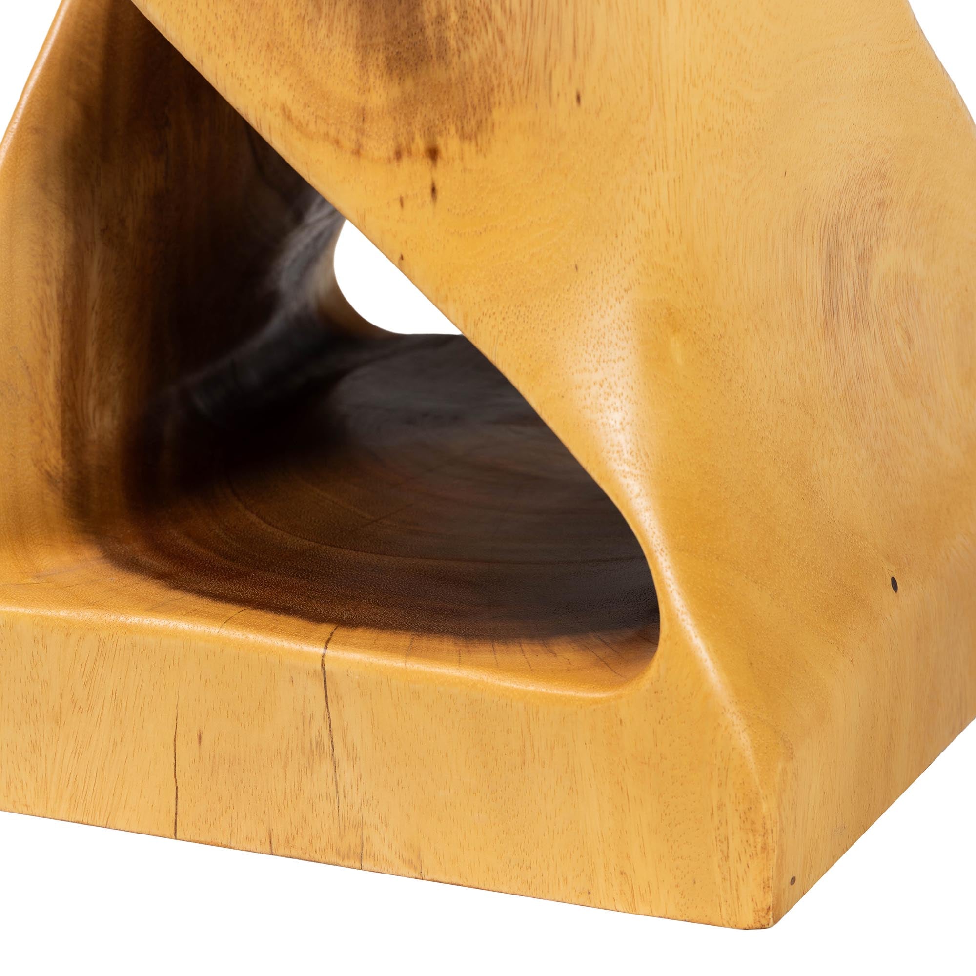 Bali & Pari Rapha Hand-carved Suar Wood Side Table