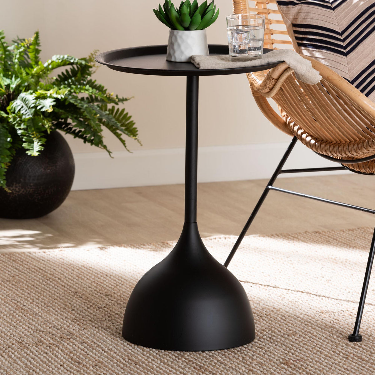 Webb Metal Pedestal Side Table