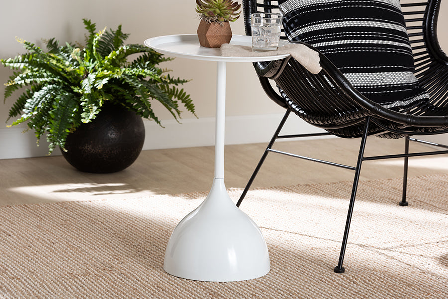Webb Metal Pedestal Side Table