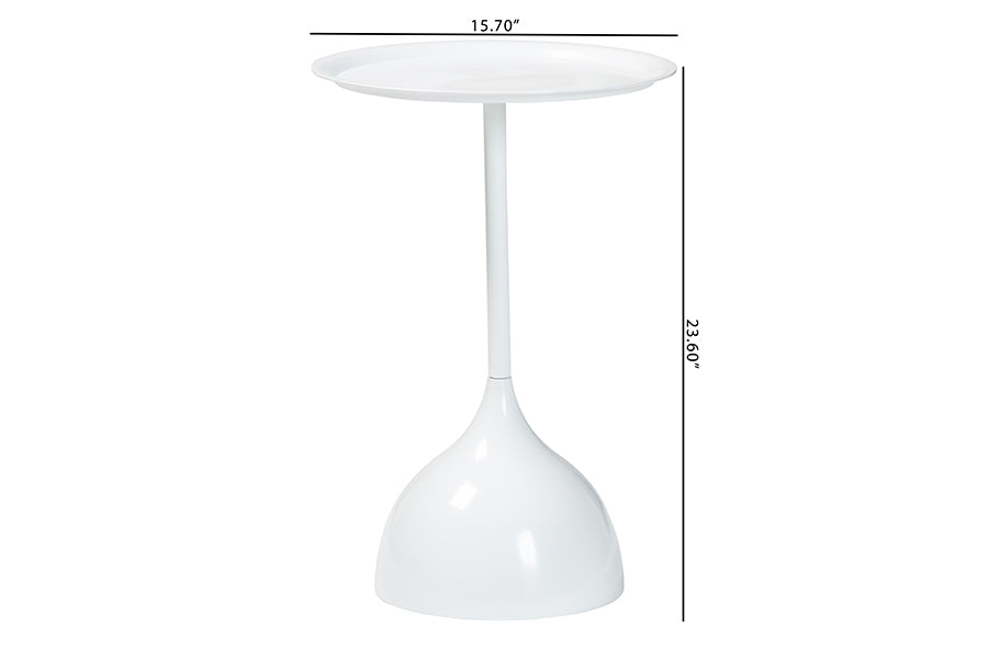 Webb Metal Pedestal Side Table