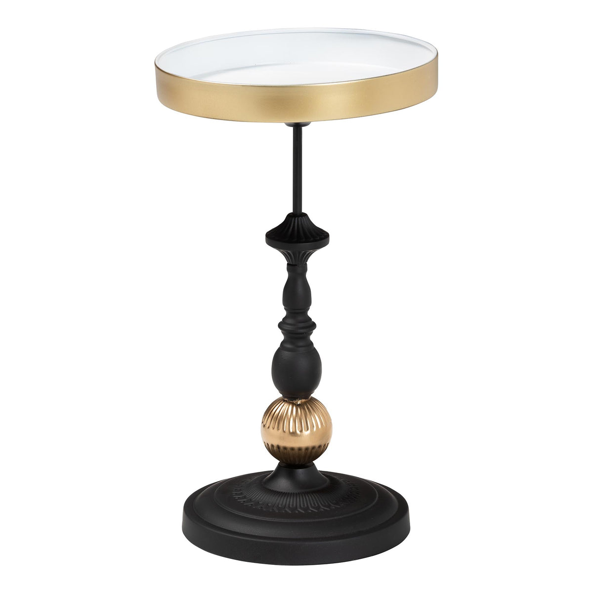 Javion Modern Glam Round Accent Side Table