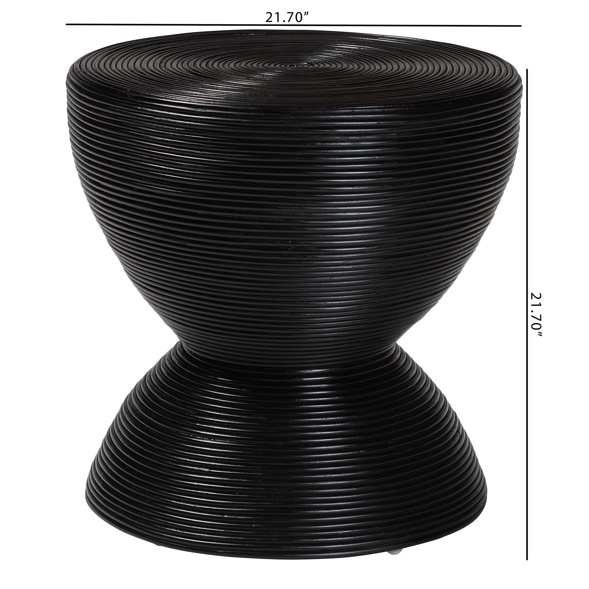 Bali & Pari Tokyo Laminated Rattan Side Table