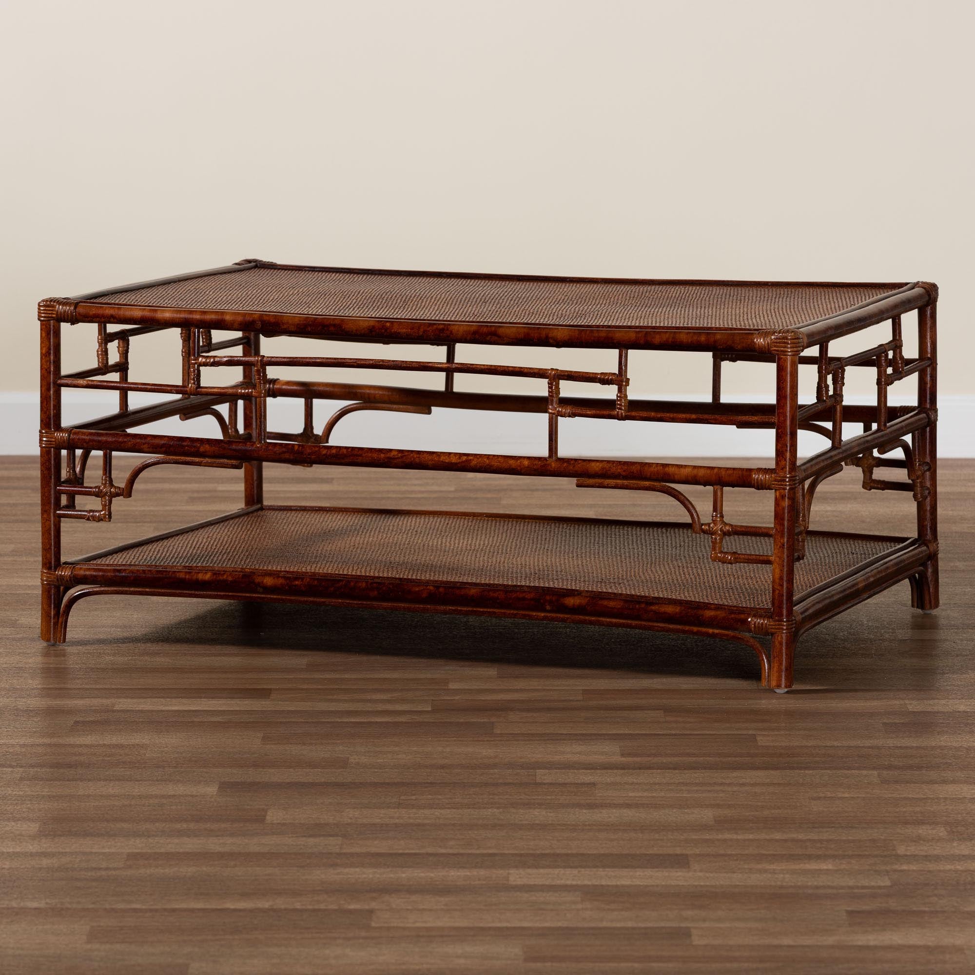 Bali & Pari Sebalio Tortoise Rattan Coffee Table