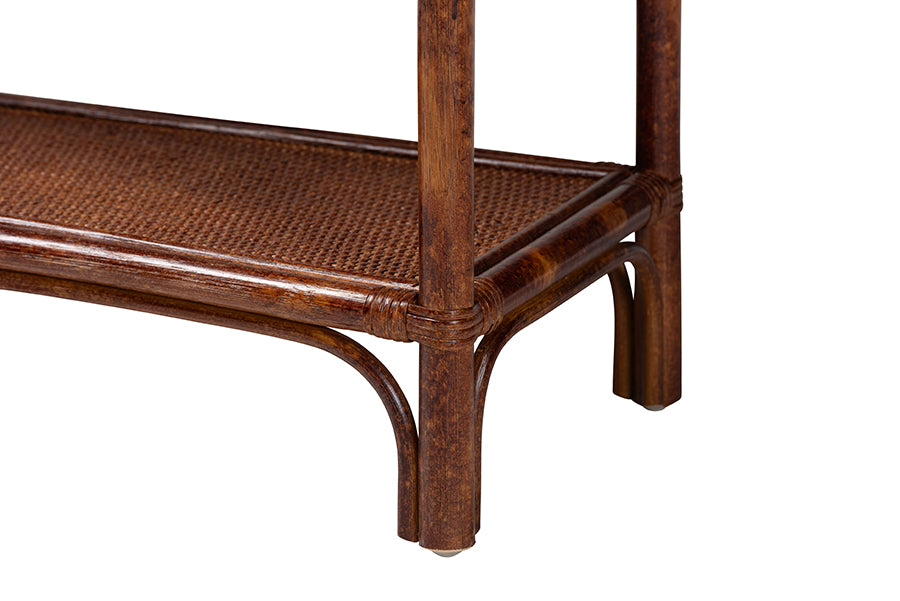 Bali & Pari Sebalio Tortoise Rattan Console Table