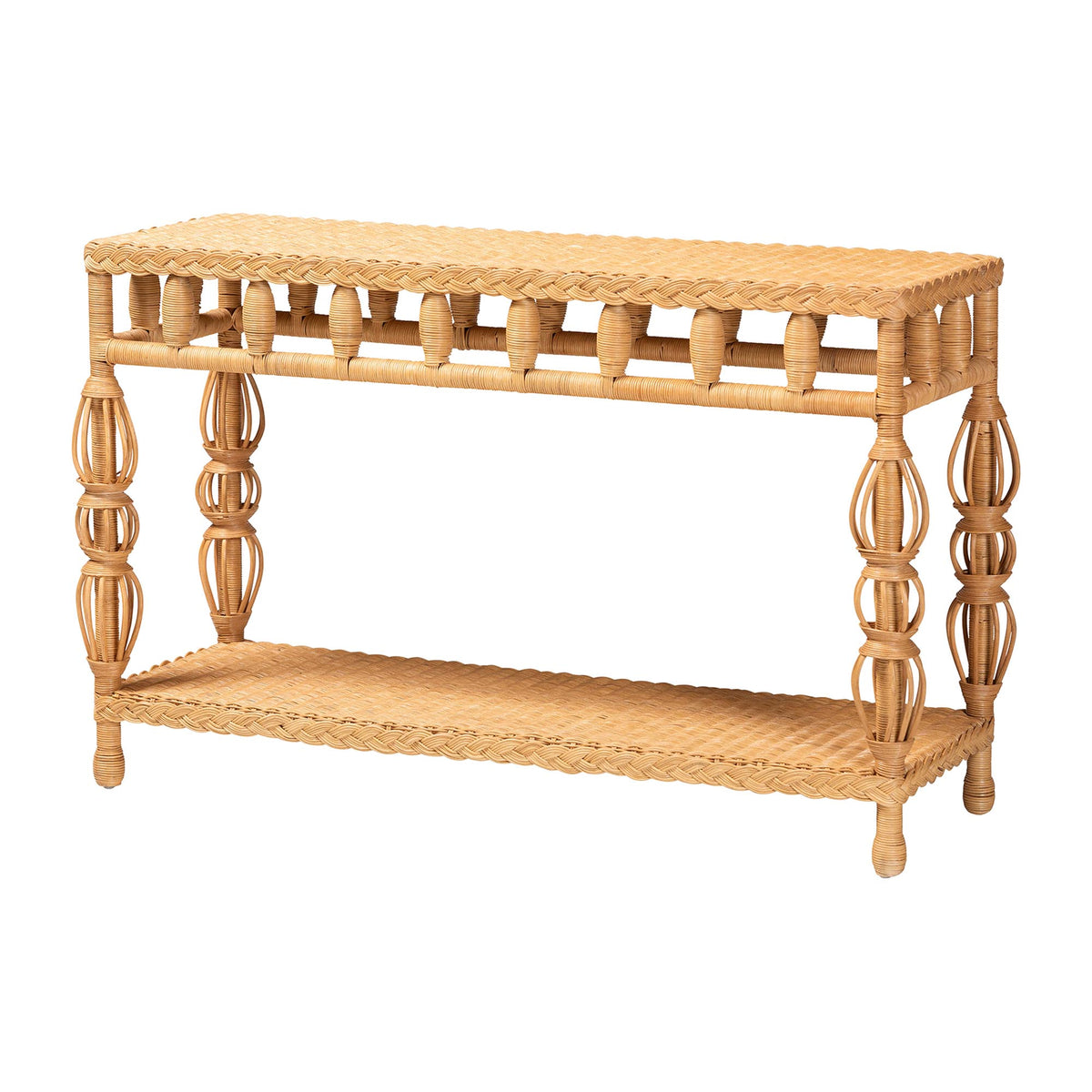 Bali & Pari Dolby Rattan Console Table