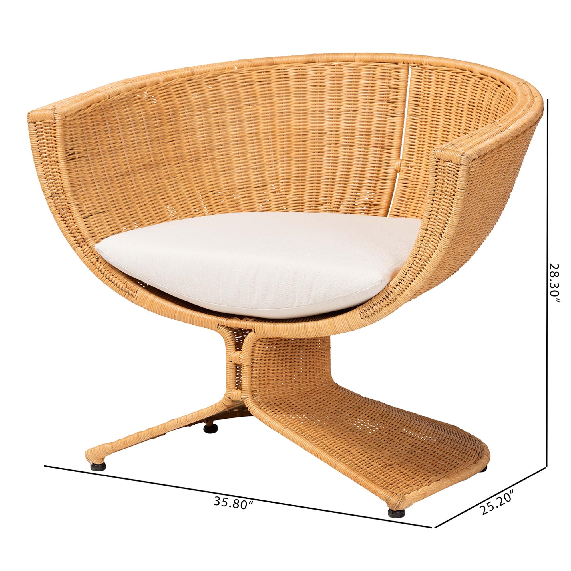 Bali & Pari Reya Rattan Lounge Chair