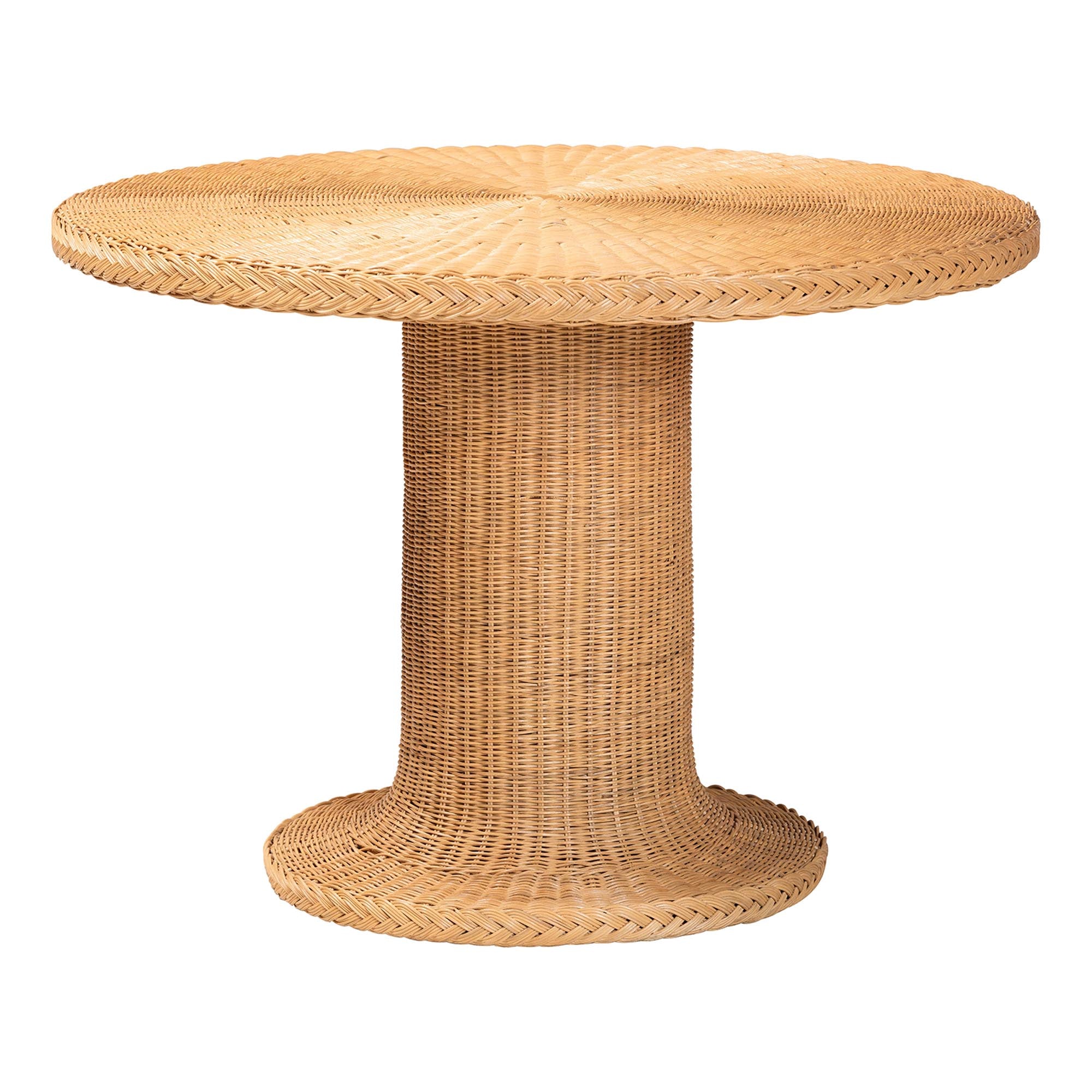 Bali & Pari Akiko Bohemian Light Honey Rattan 5-Piece Dining Set
