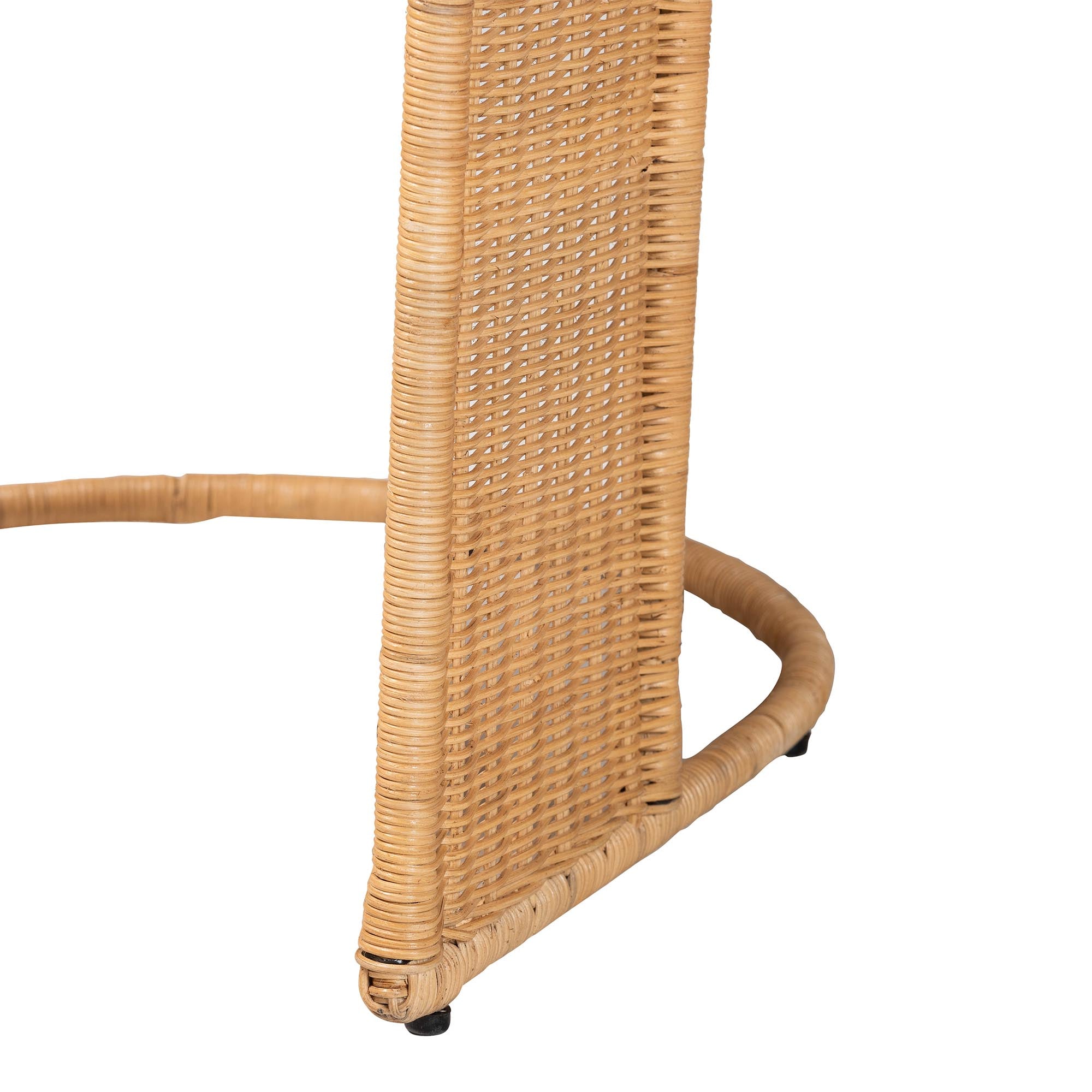 Bali & Pari Akiko Bohemian Light Honey Rattan 5-Piece Dining Set