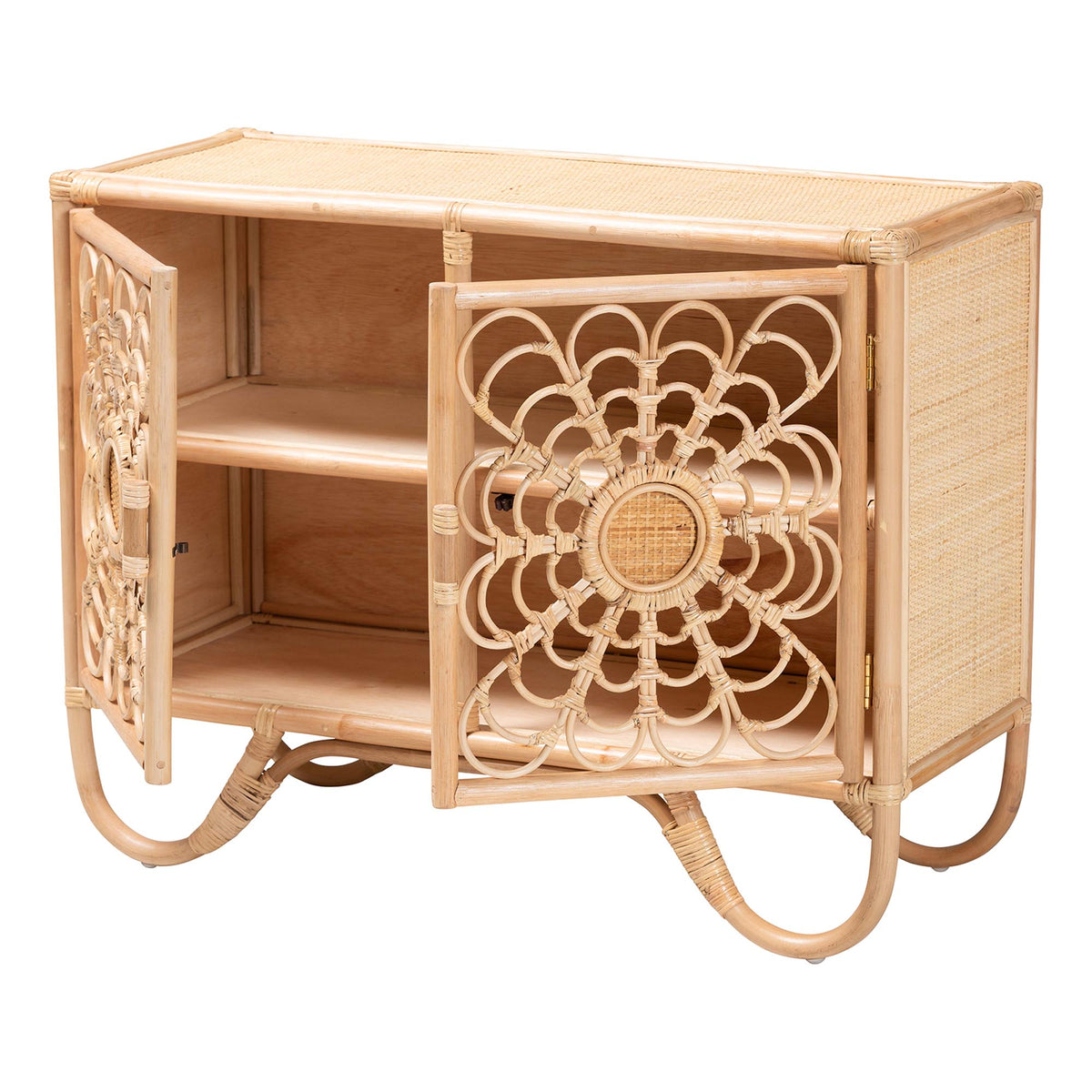 Bali & Pari Acelin Rattan Storage Cabinet