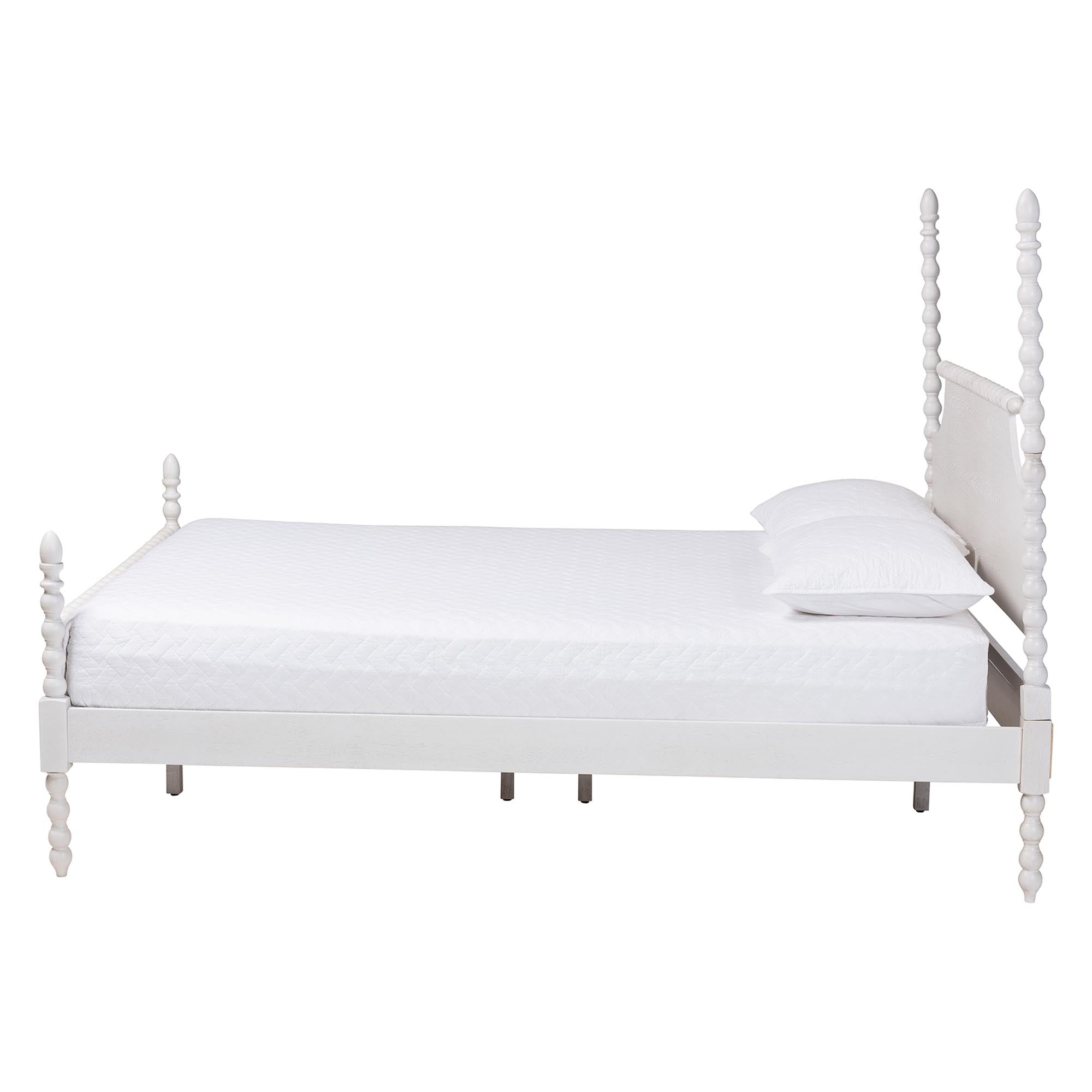 Caliana Bobbin Four-Poster Platform Bed